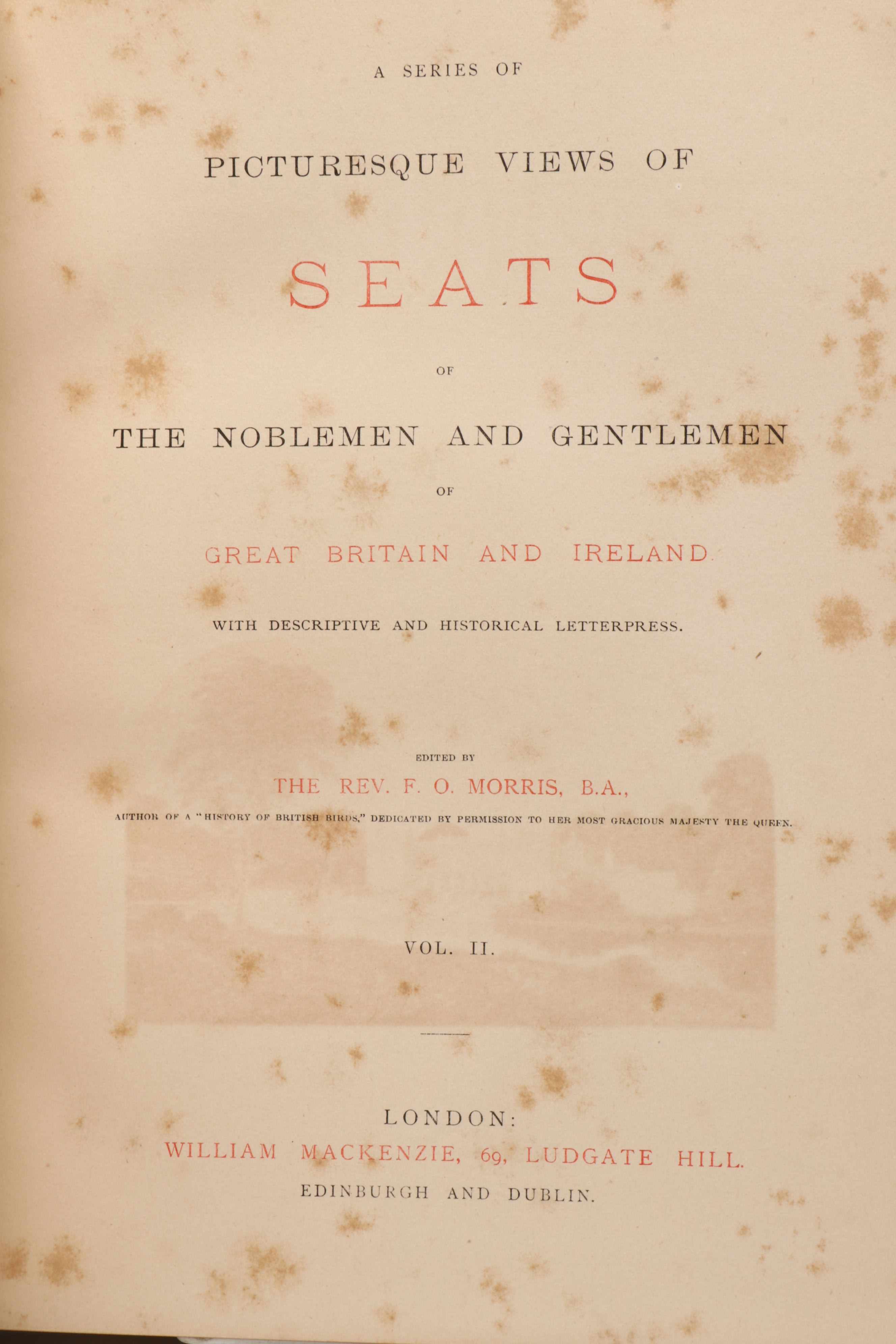 "Series of Picturesque Views of Seats of Great Britain and Ireland" Partial Set