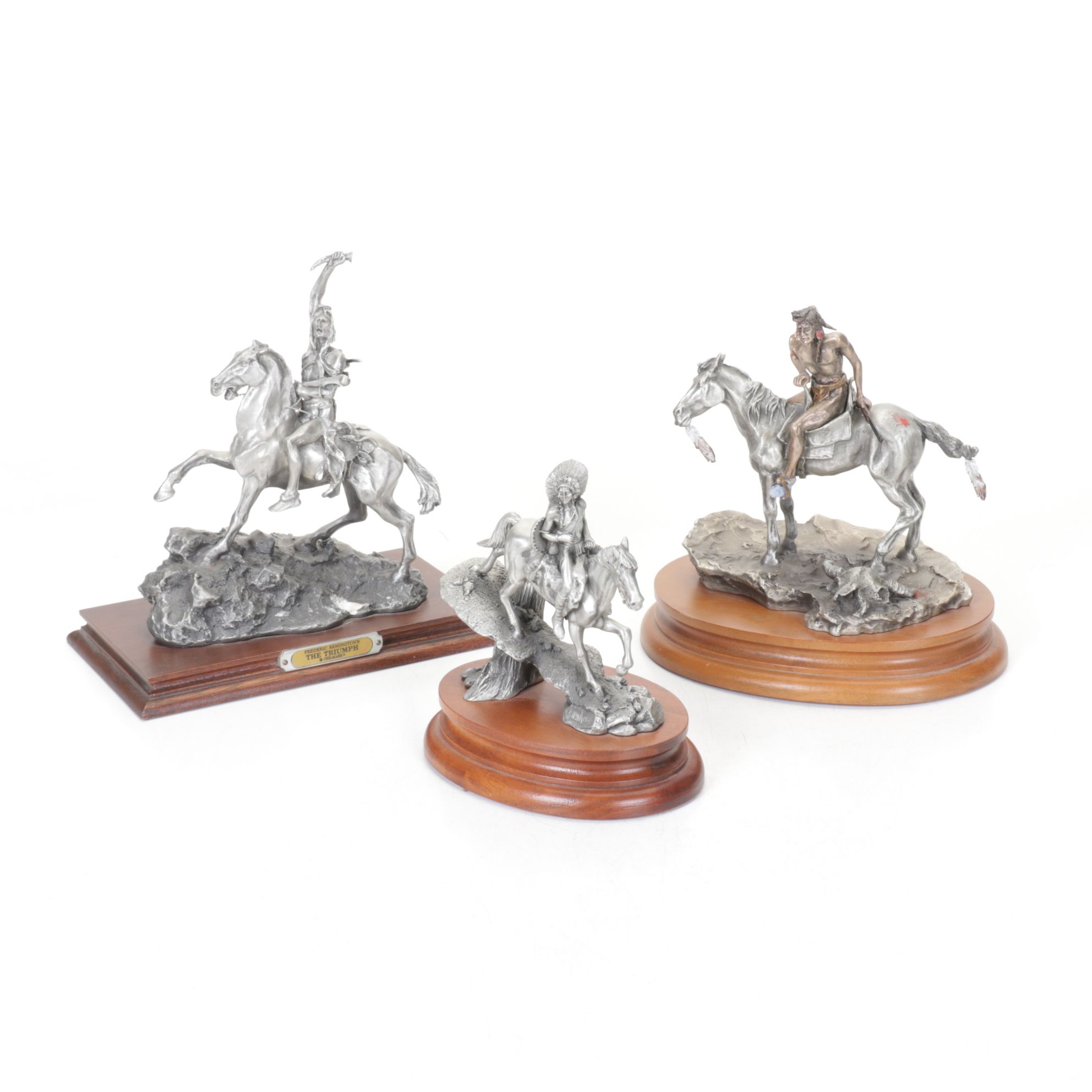 Chilmark "The Triumph" & Other Native American Pewter Figurines