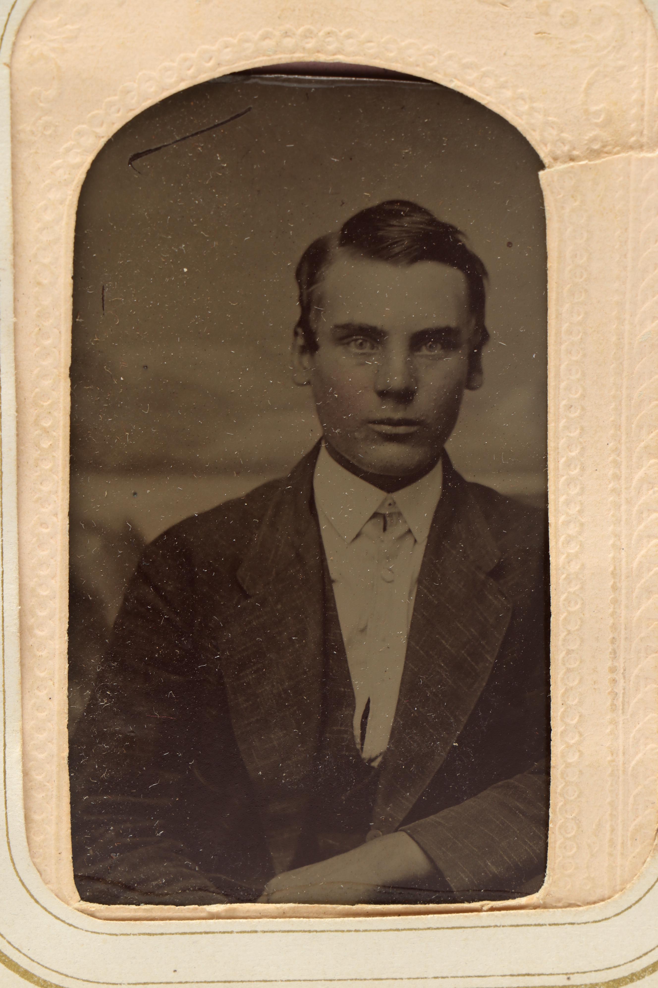 Victorian Leather Gem Tintype Album Featuring 1868 U.S. Grant & Schuyler Colfax