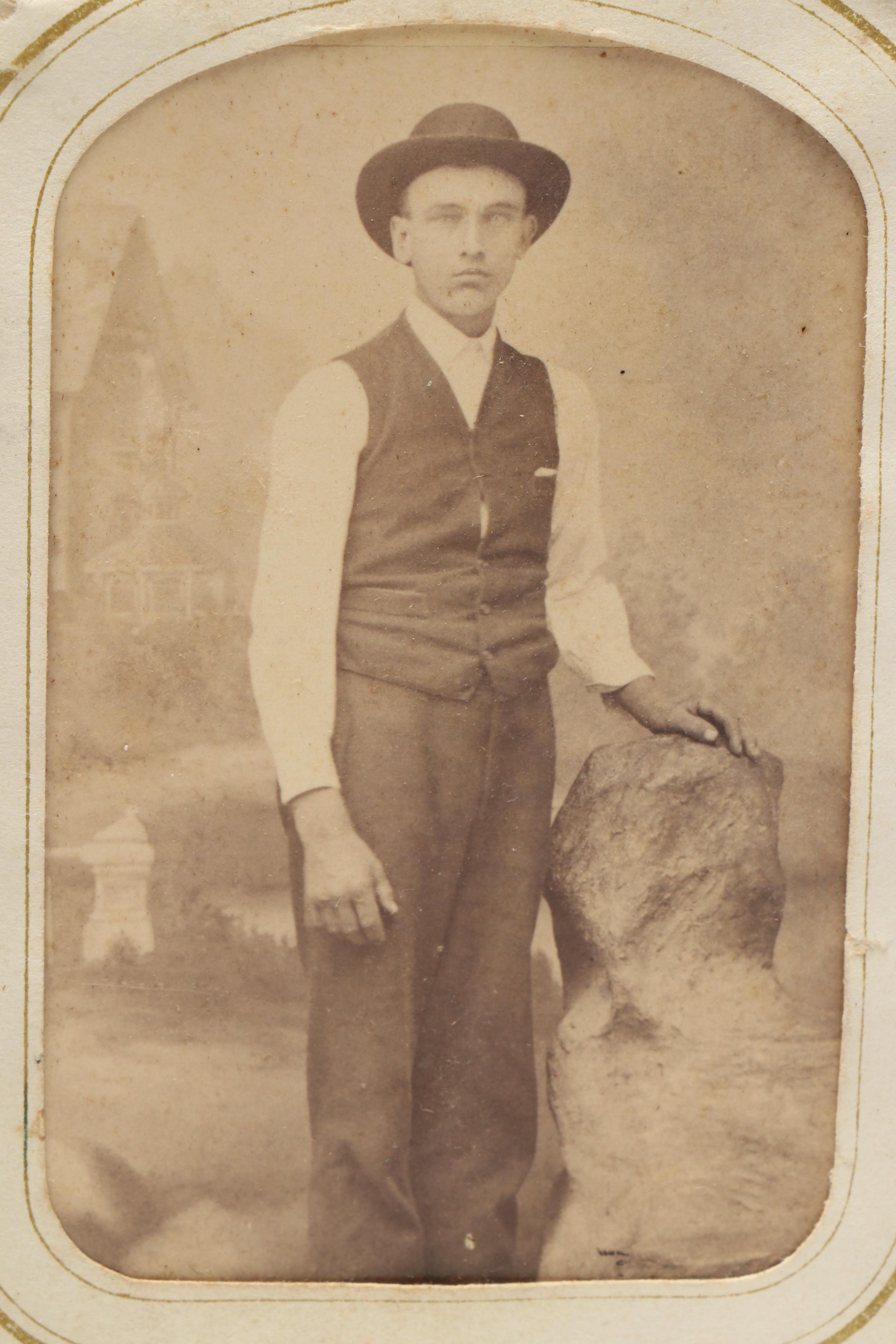 Victorian Leather Gem Tintype Album Featuring 1868 U.S. Grant & Schuyler Colfax