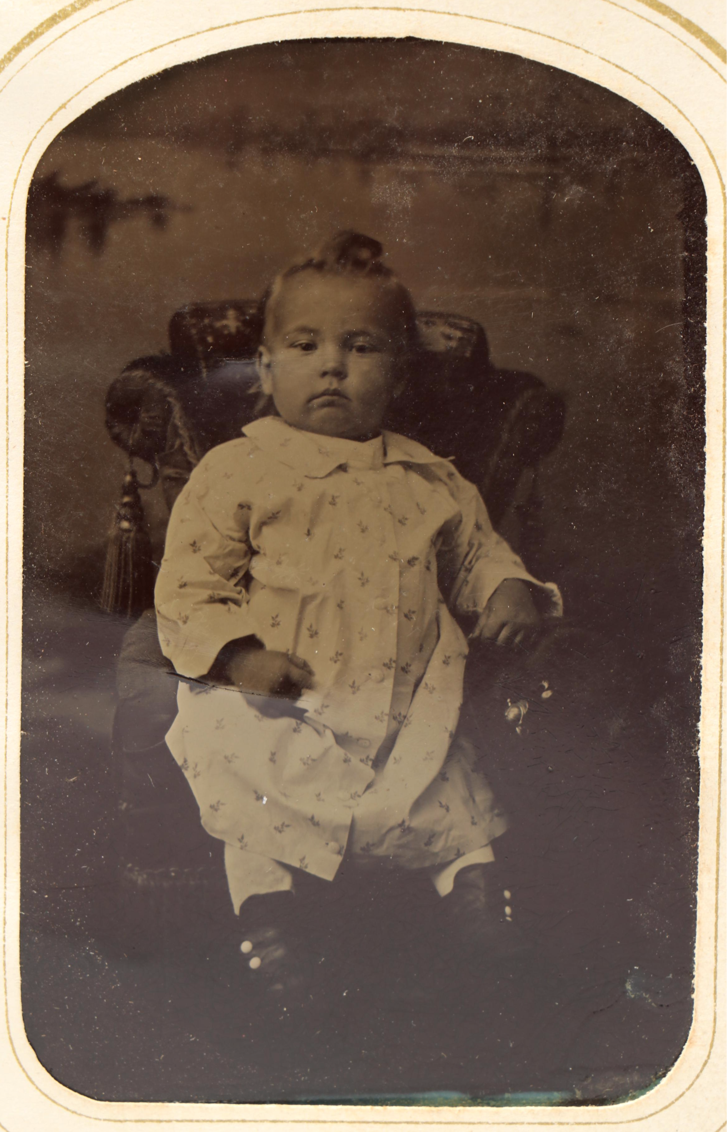 Victorian Leather Gem Tintype Album Featuring 1868 U.S. Grant & Schuyler Colfax