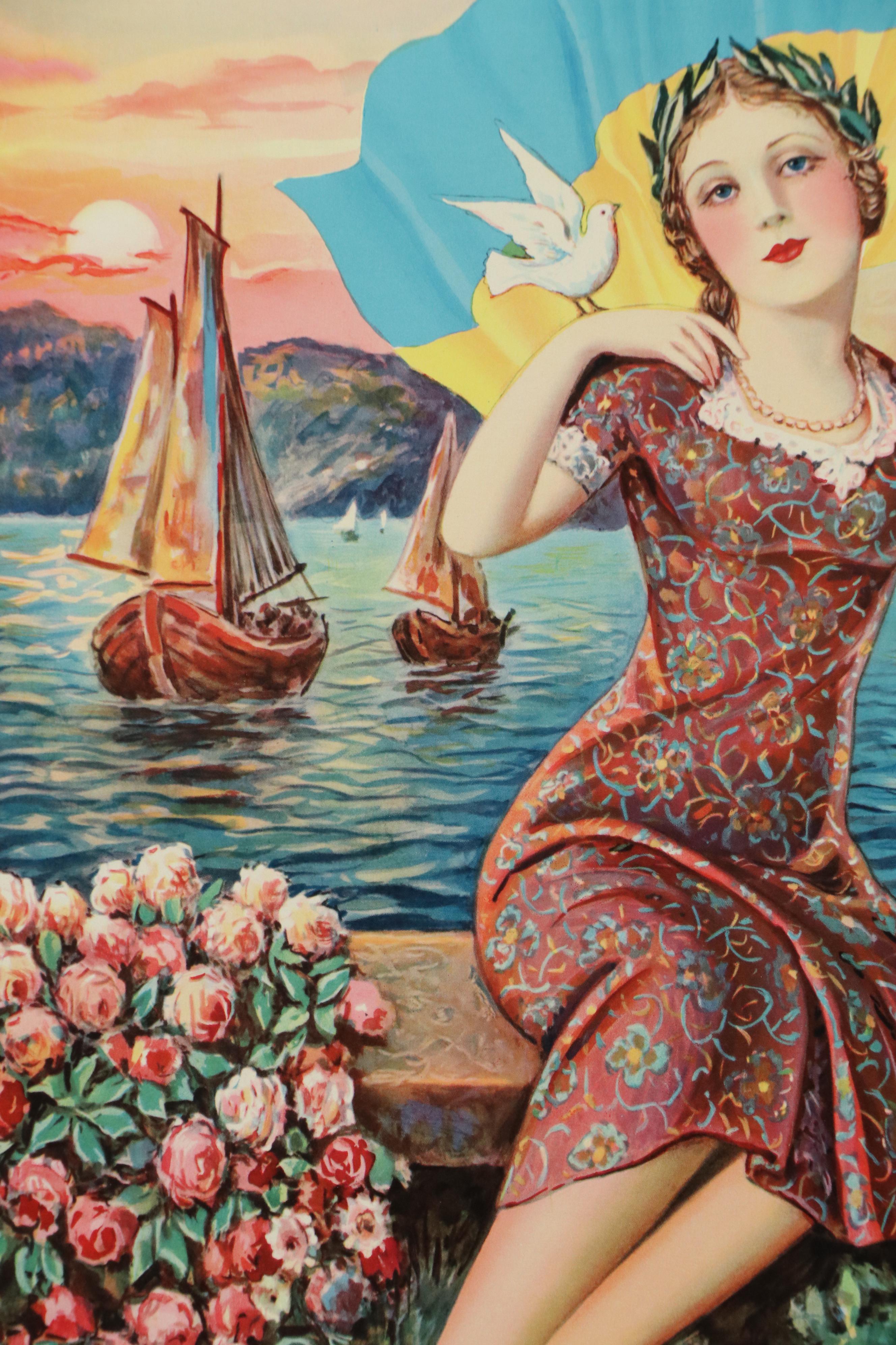 Offset Lithograph Poster "Peace on Earth"