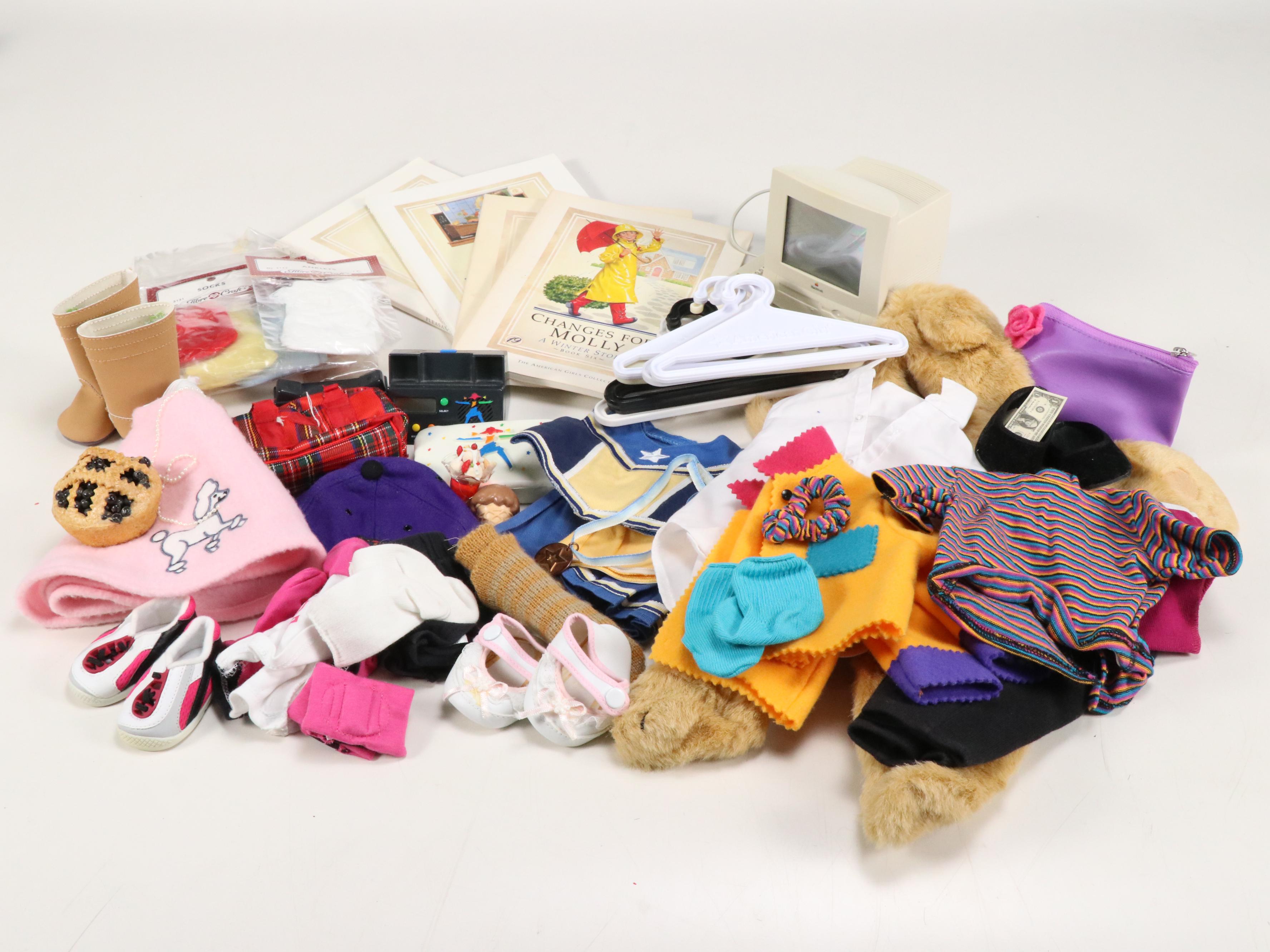 "Molly" and "Julie" American Girl Dolls with Clothing and Other Accessories