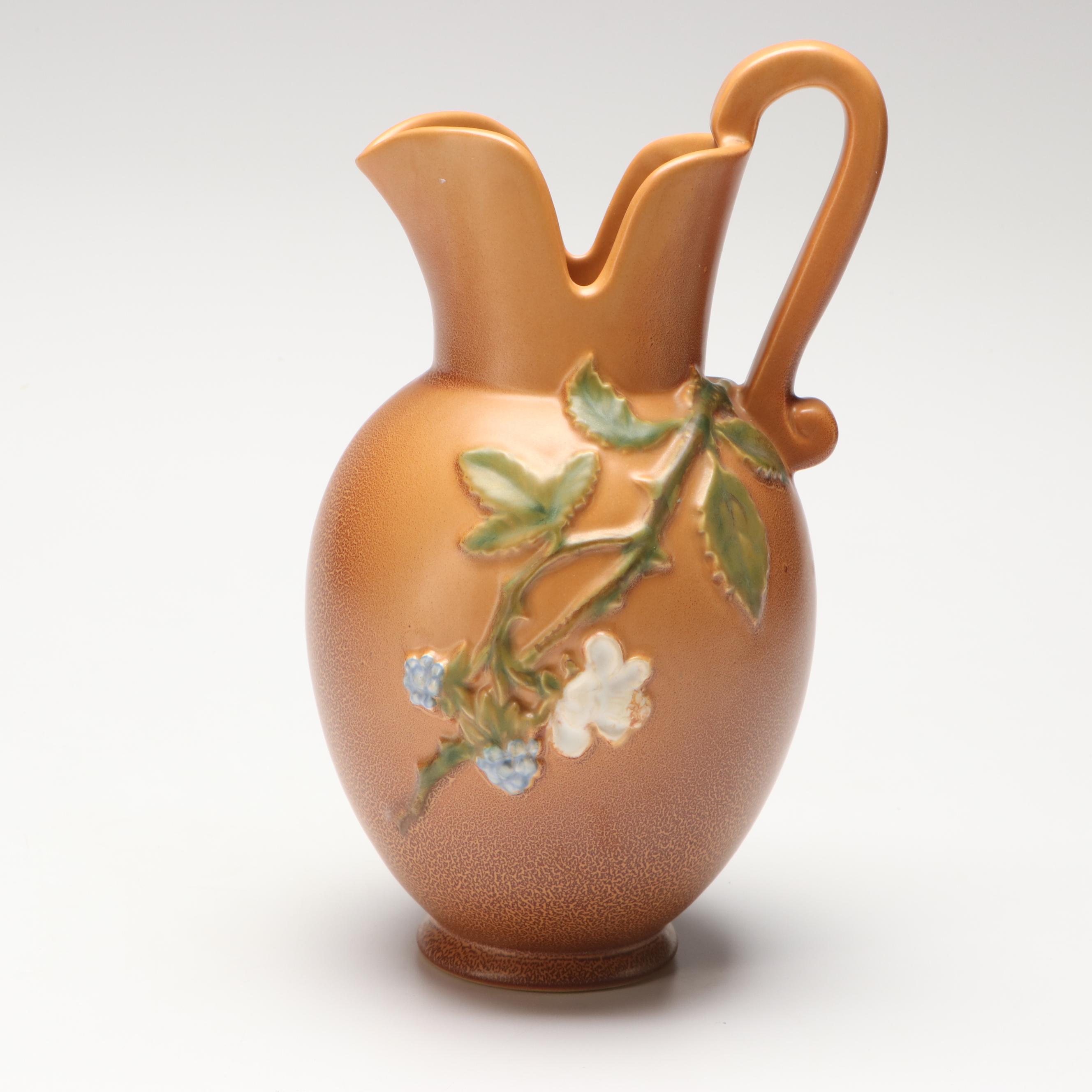 Weller and Other Pitchers, German Porcelain Teapot, and Veramic Vase