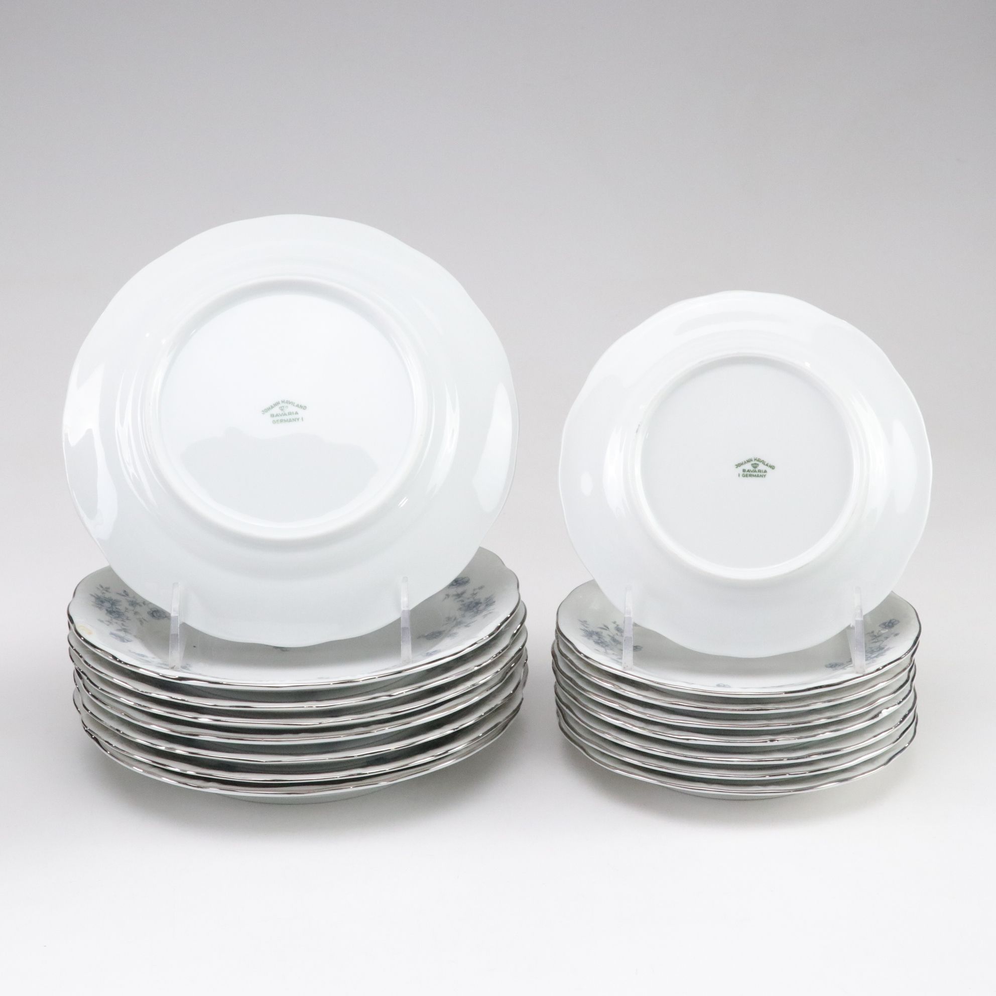 Johann Haviland "Blue Garland" Porcelain China Dinnerware Set for Eight