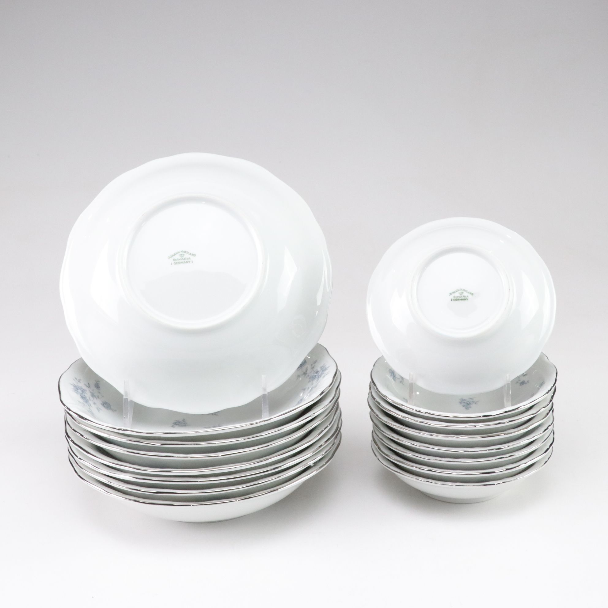 Johann Haviland "Blue Garland" Porcelain China Dinnerware Set for Eight