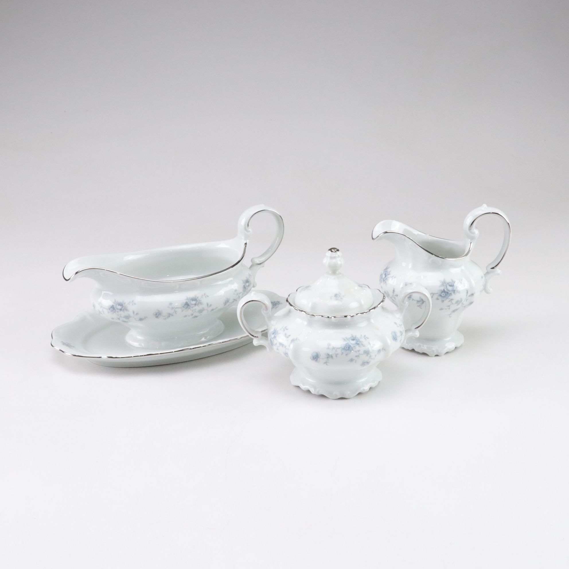 Johann Haviland "Blue Garland" Porcelain China Dinnerware Set for Eight