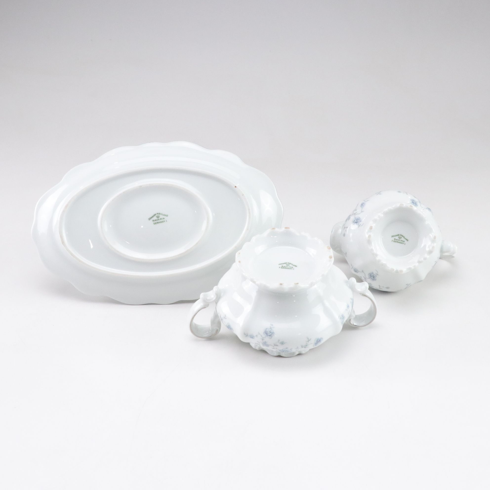 Johann Haviland "Blue Garland" Porcelain China Dinnerware Set for Eight