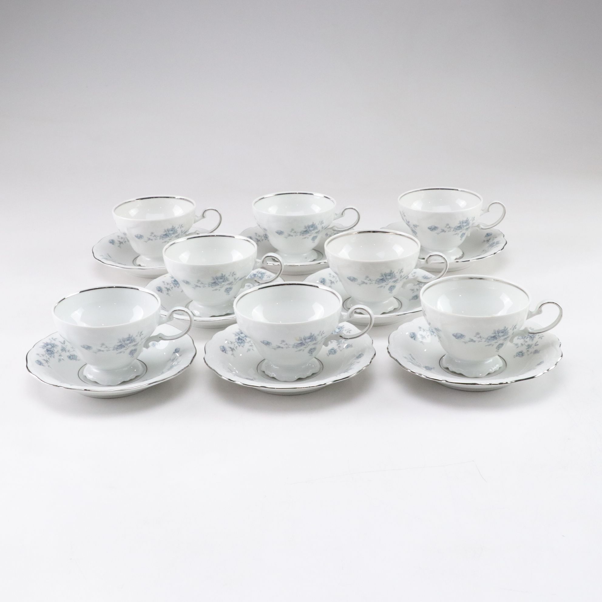 Johann Haviland "Blue Garland" Porcelain China Dinnerware Set for Eight