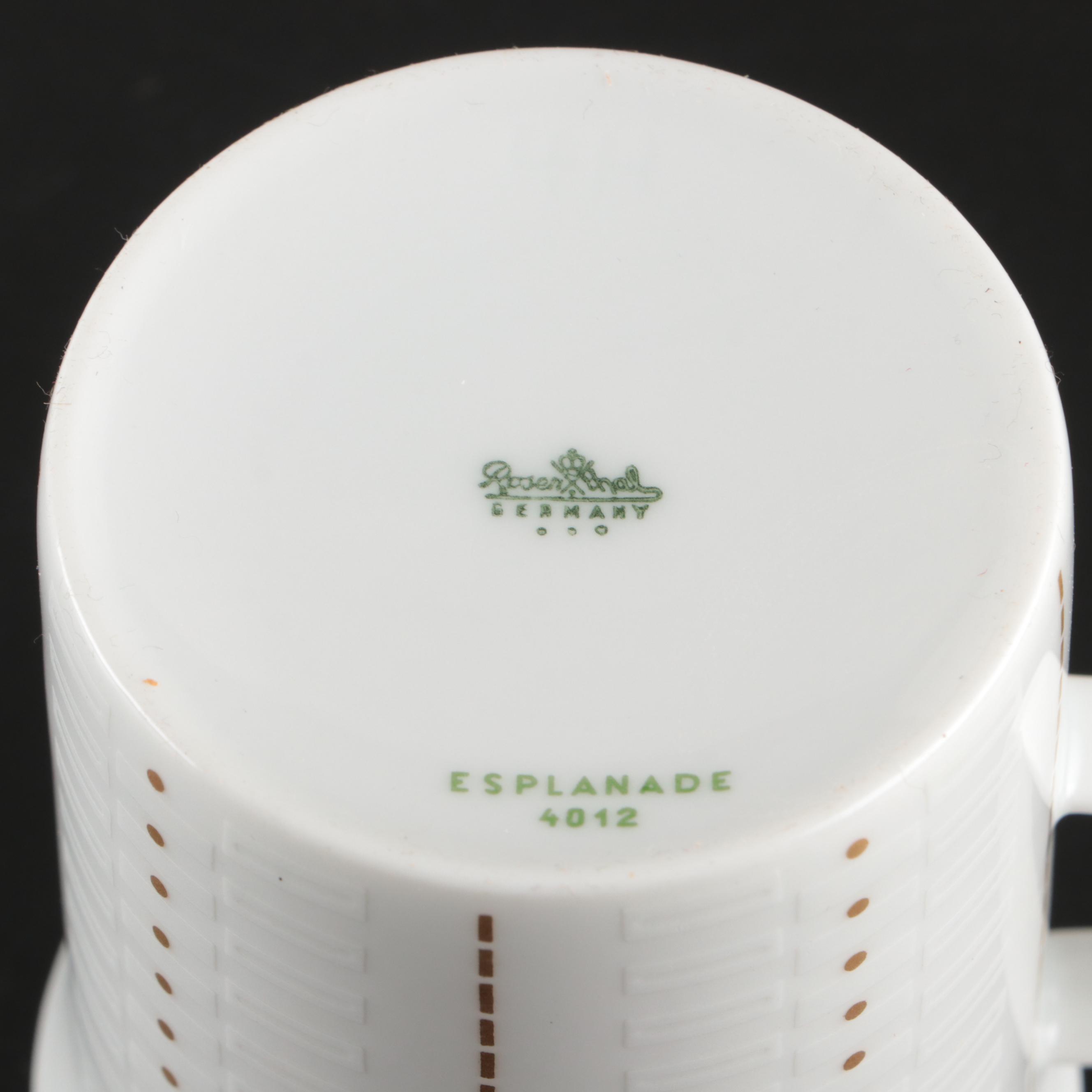 Rosenthal "Esplanade" Porcelain Dinnerware, 1961-1964