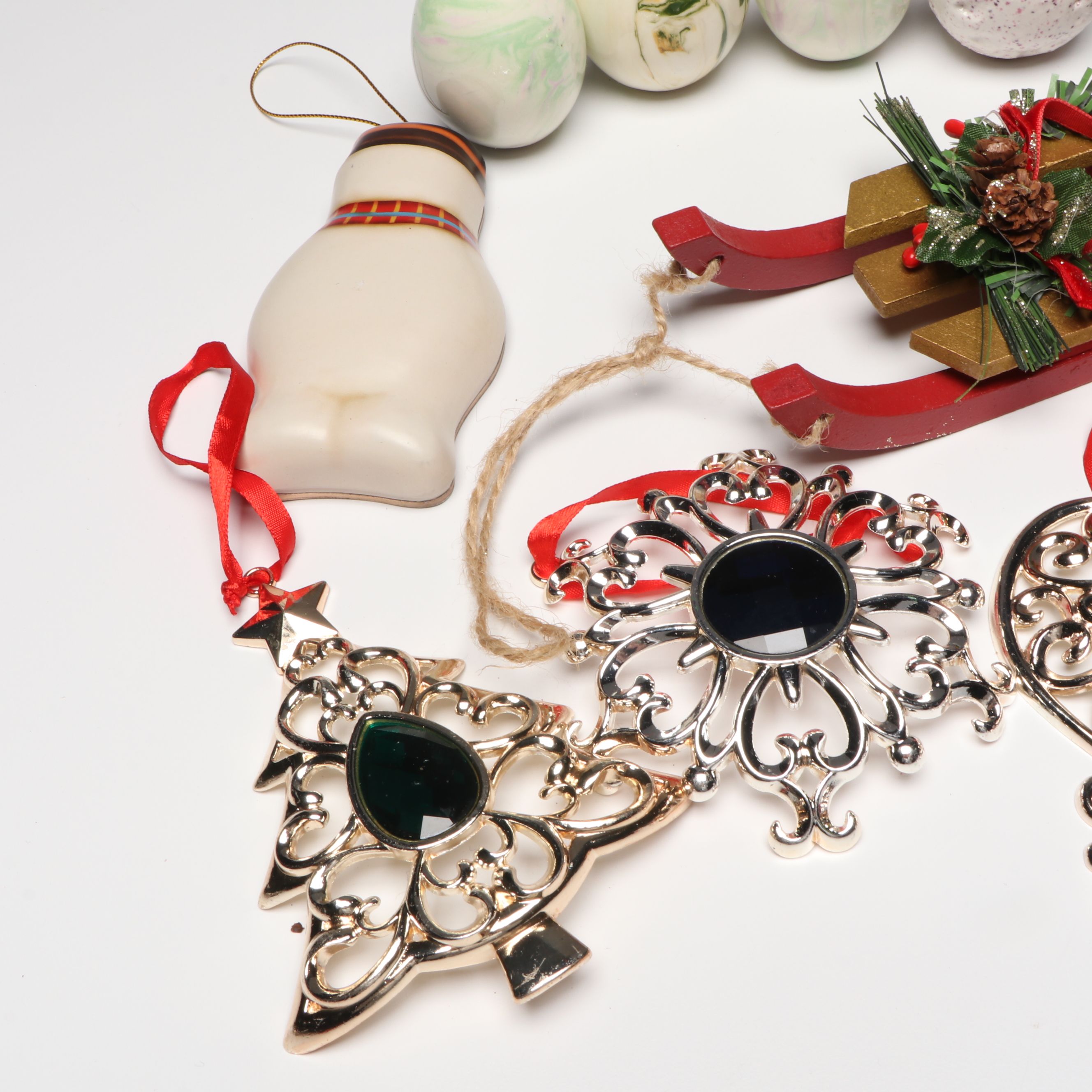 Thomas Pacconi Blown Glass with Lenox and More Christmas Ornaments