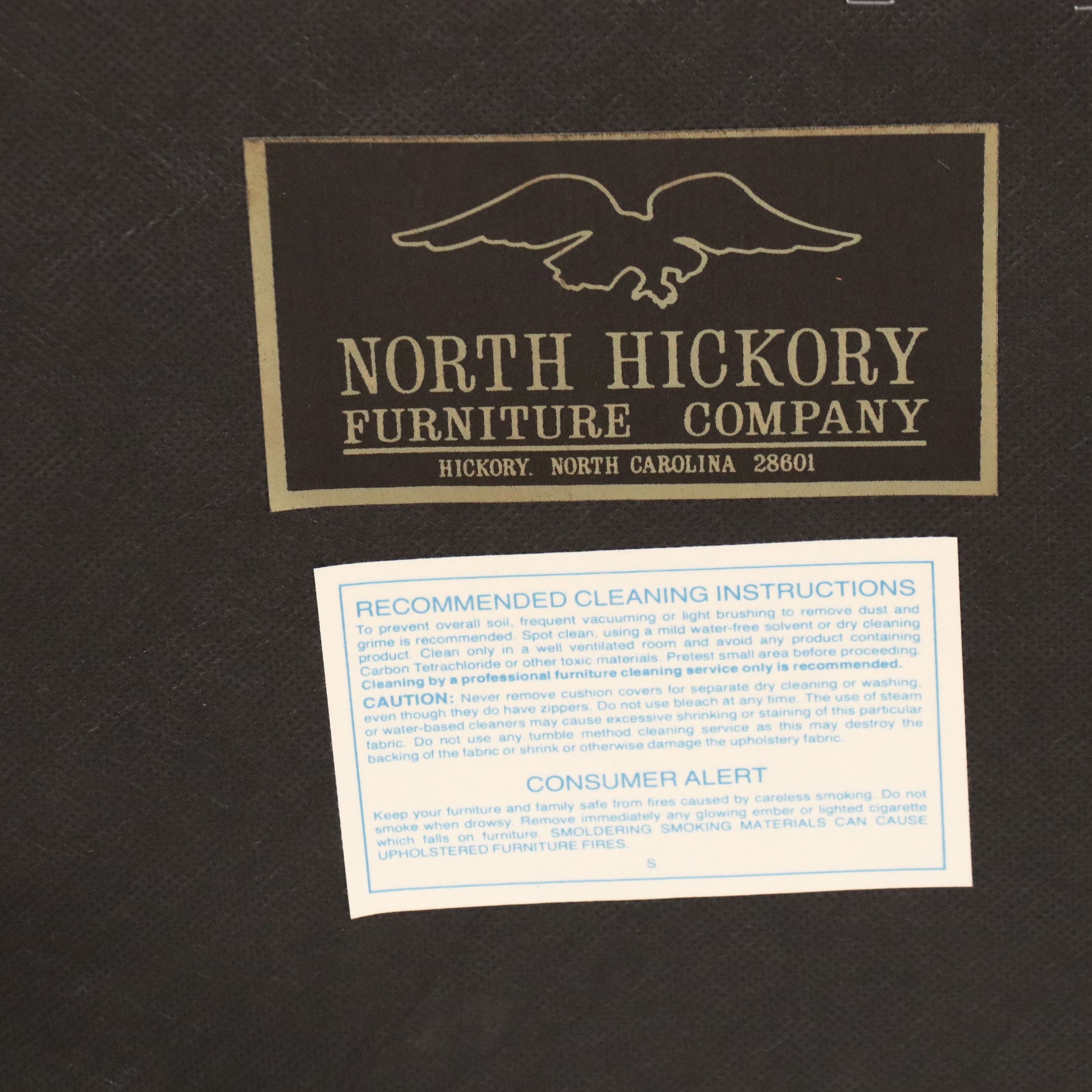 North Hickory Furniture Co. Chippendale Style Wingback Chair, Late 20th Century