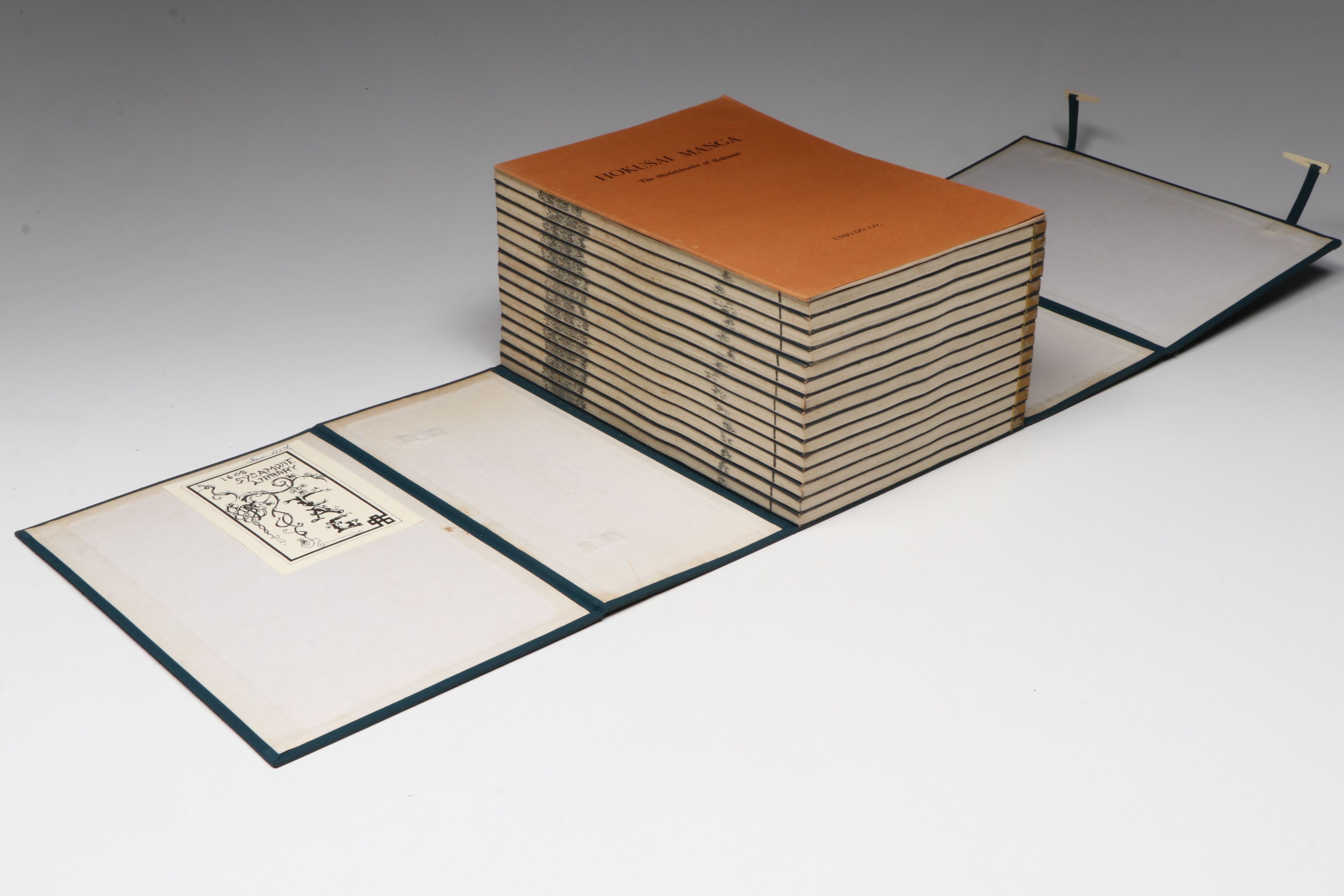 "Manga: The Sketchbooks of Hokusai" Complete Box Set by Kawakita and Saitô, 1962