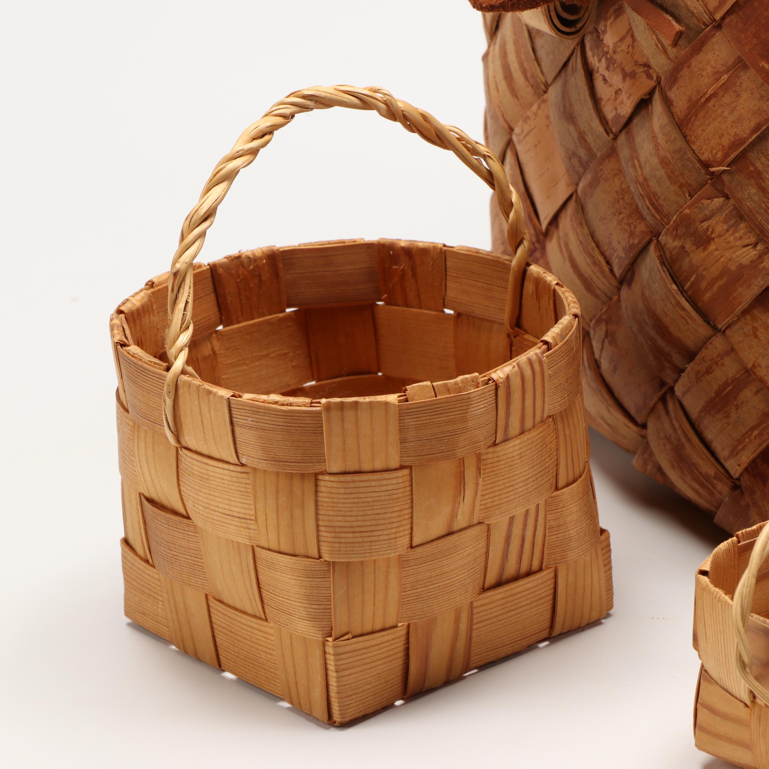 Niila Honkala Lapland Birch Bark Spiked and Other Finnish Birch and Pine Baskets