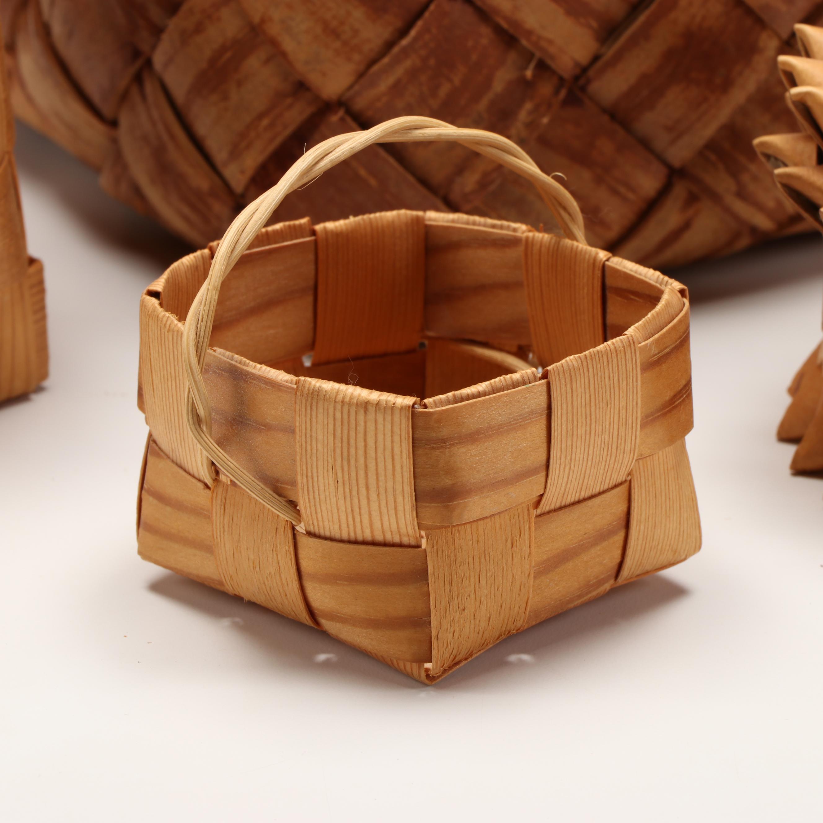 Niila Honkala Lapland Birch Bark Spiked and Other Finnish Birch and Pine Baskets