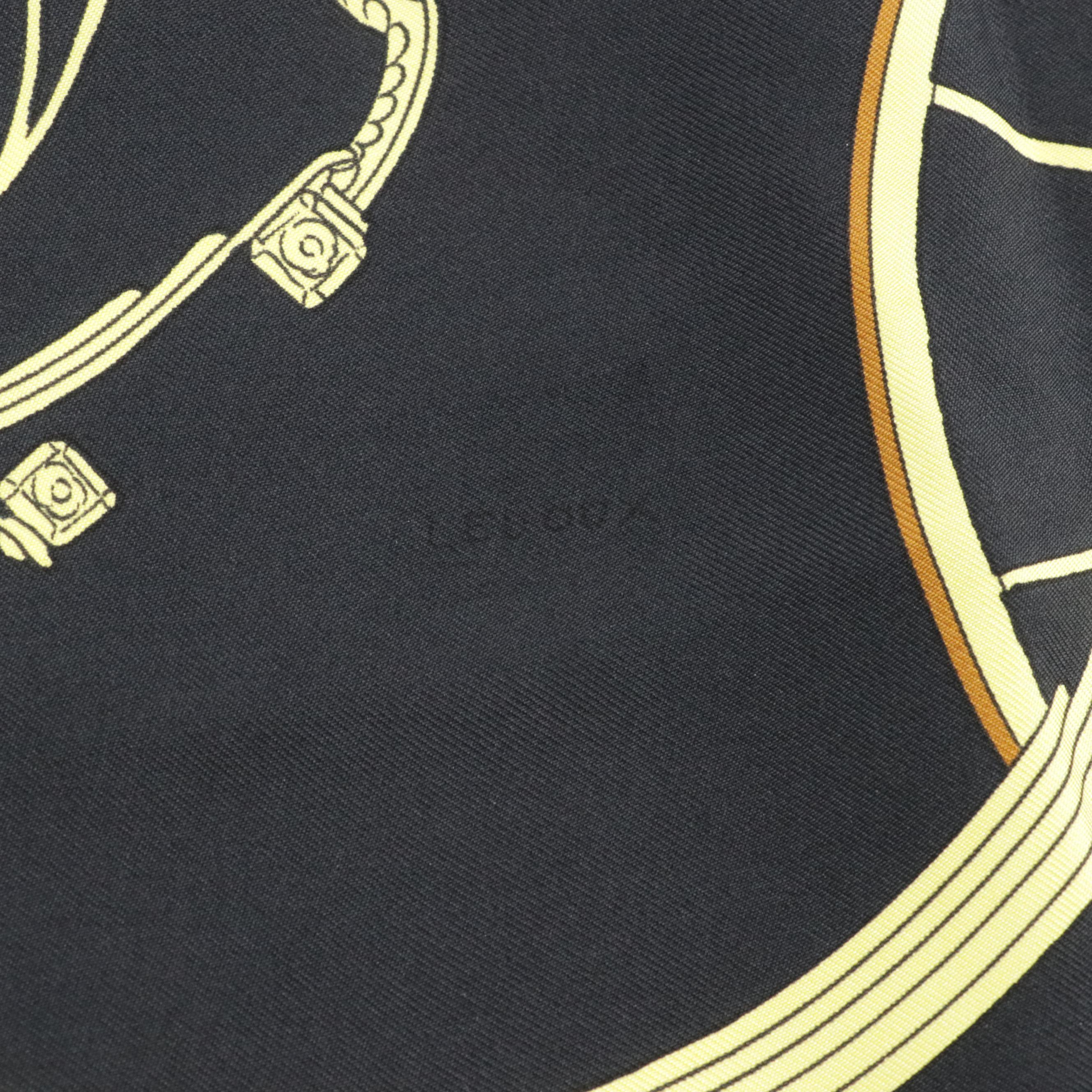 Hermès "Springs" Scarf 90 in Silk Twill