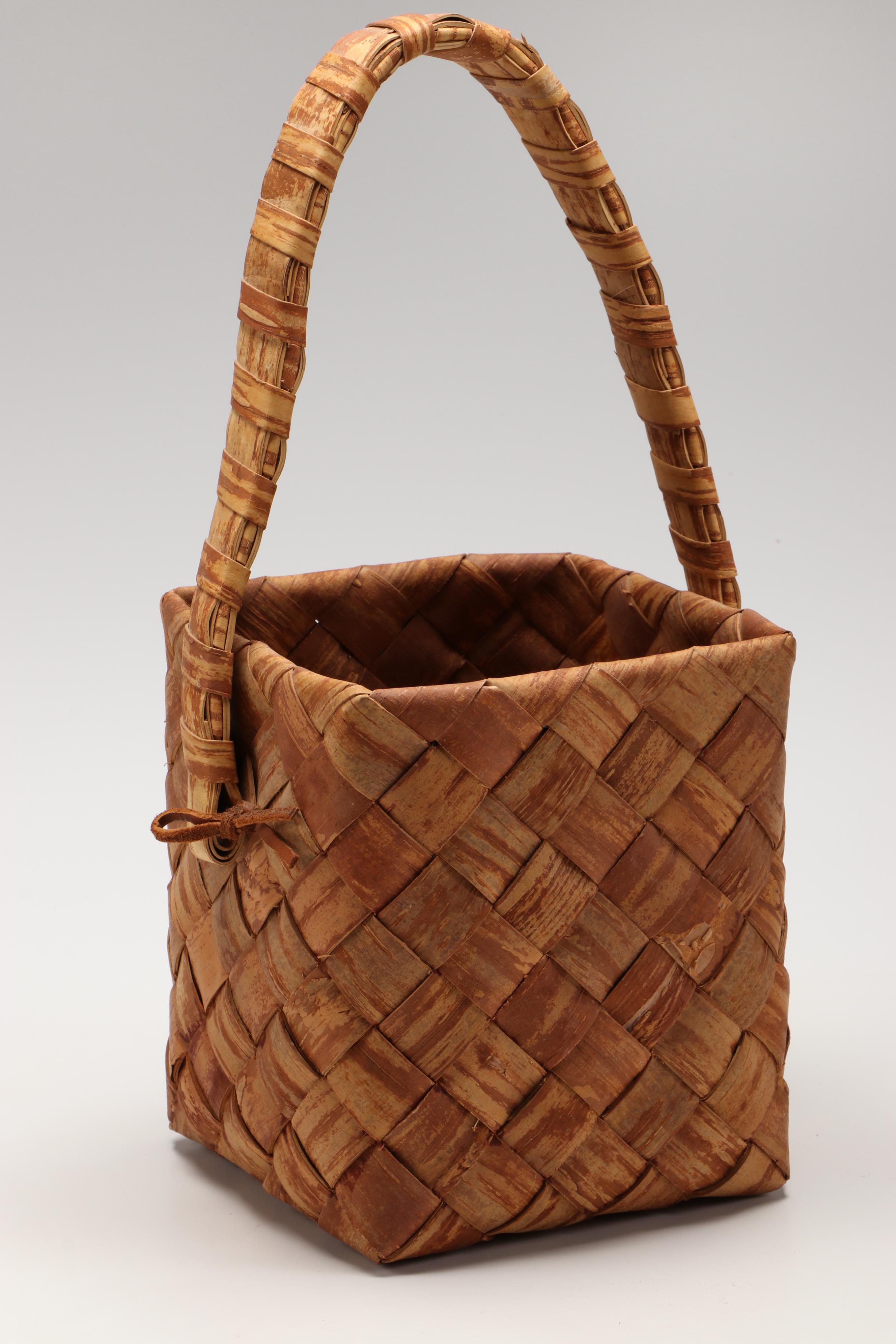 Niila Honkala Lapland Birch Bark Spiked and Other Finnish Birch and Pine Baskets