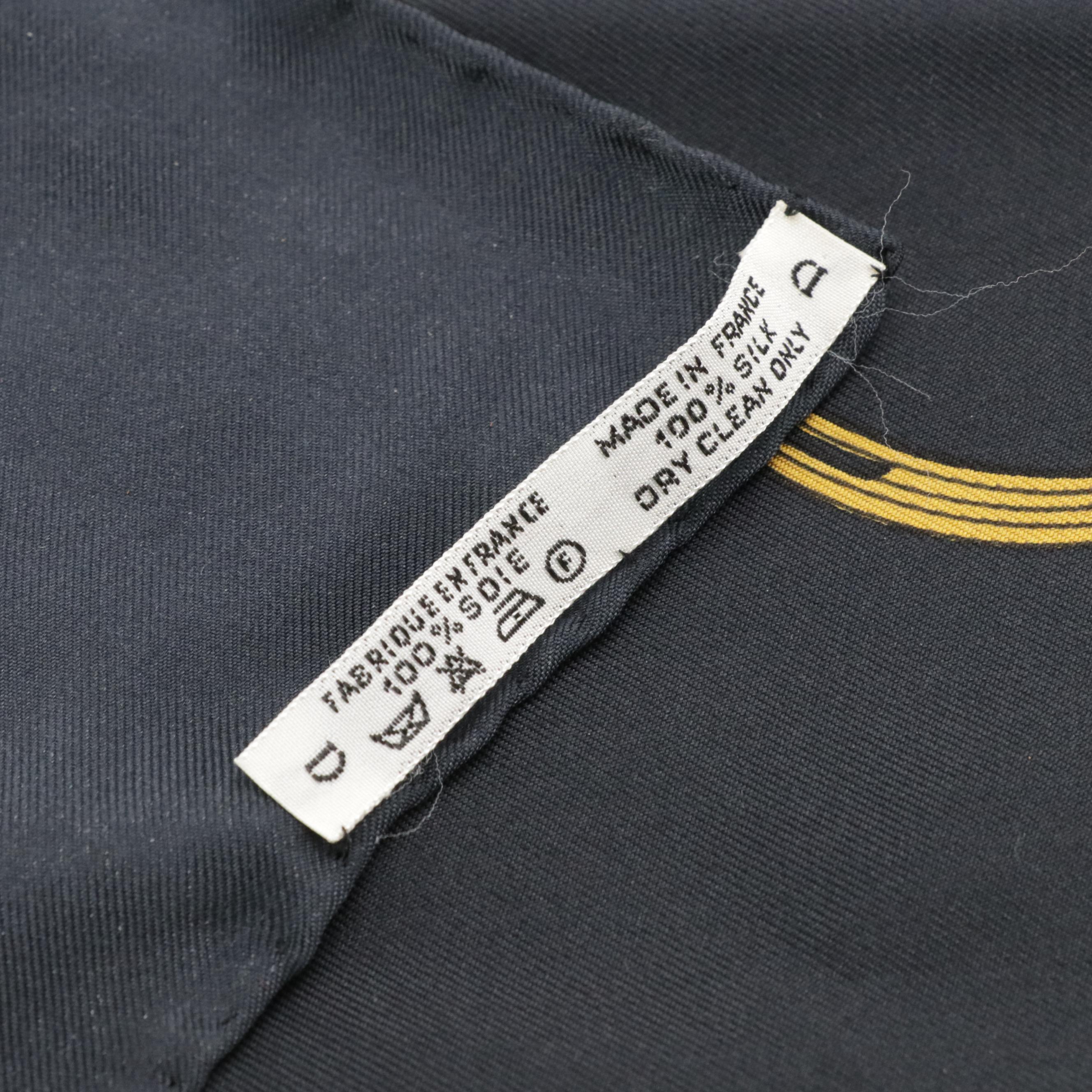 Hermès "Springs" Scarf 90 in Silk Twill