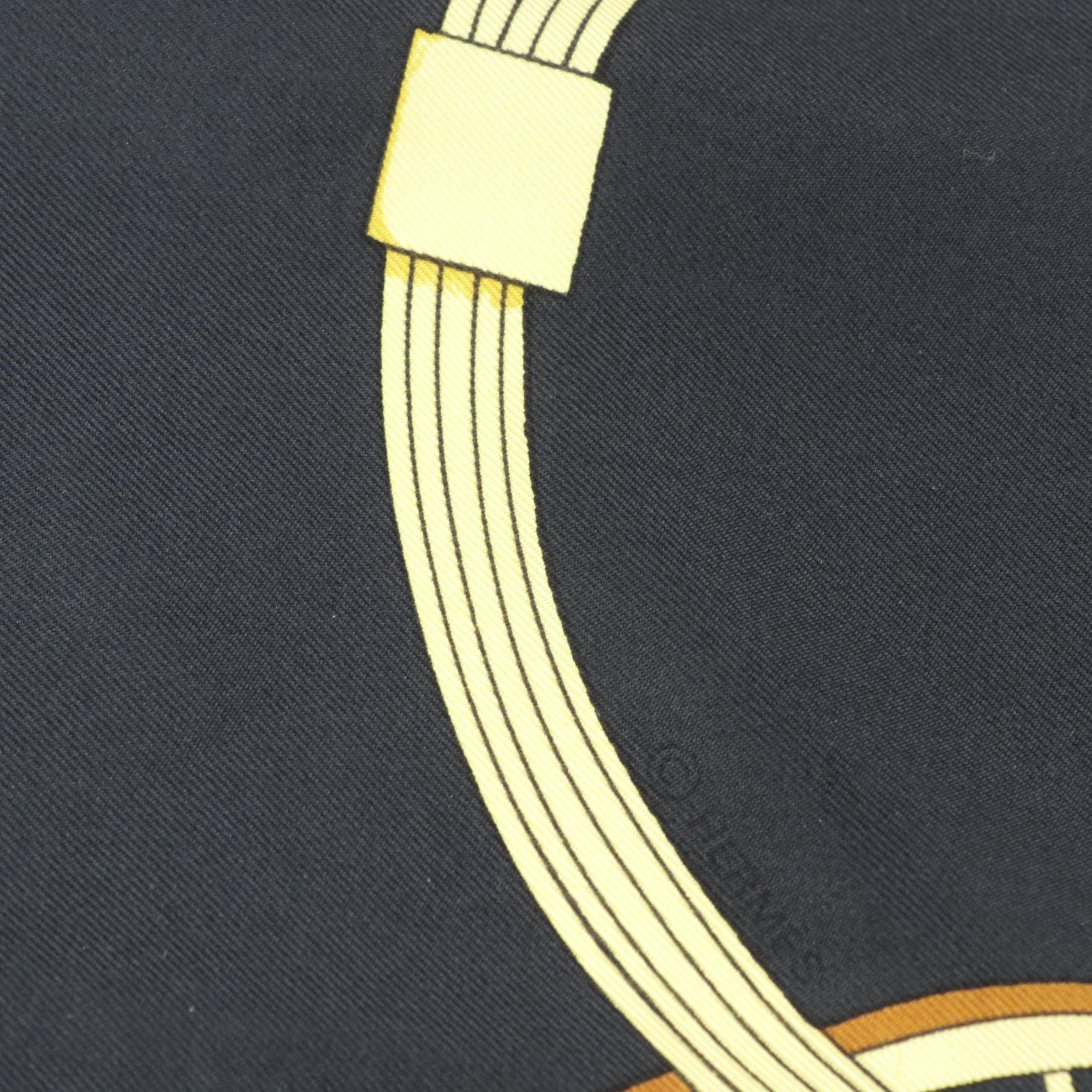 Hermès "Springs" Scarf 90 in Silk Twill