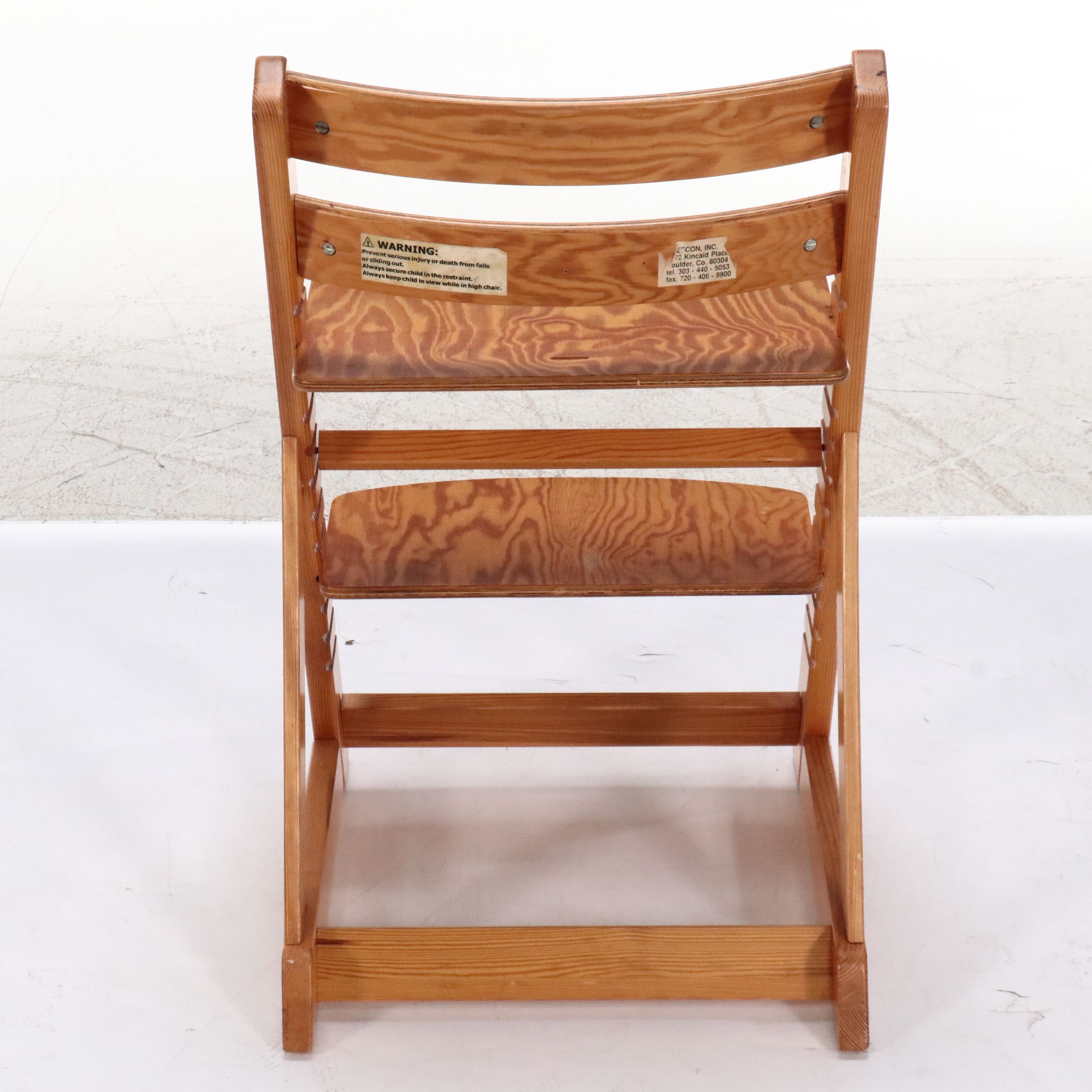 Children's Adjustable Height Wood Chair