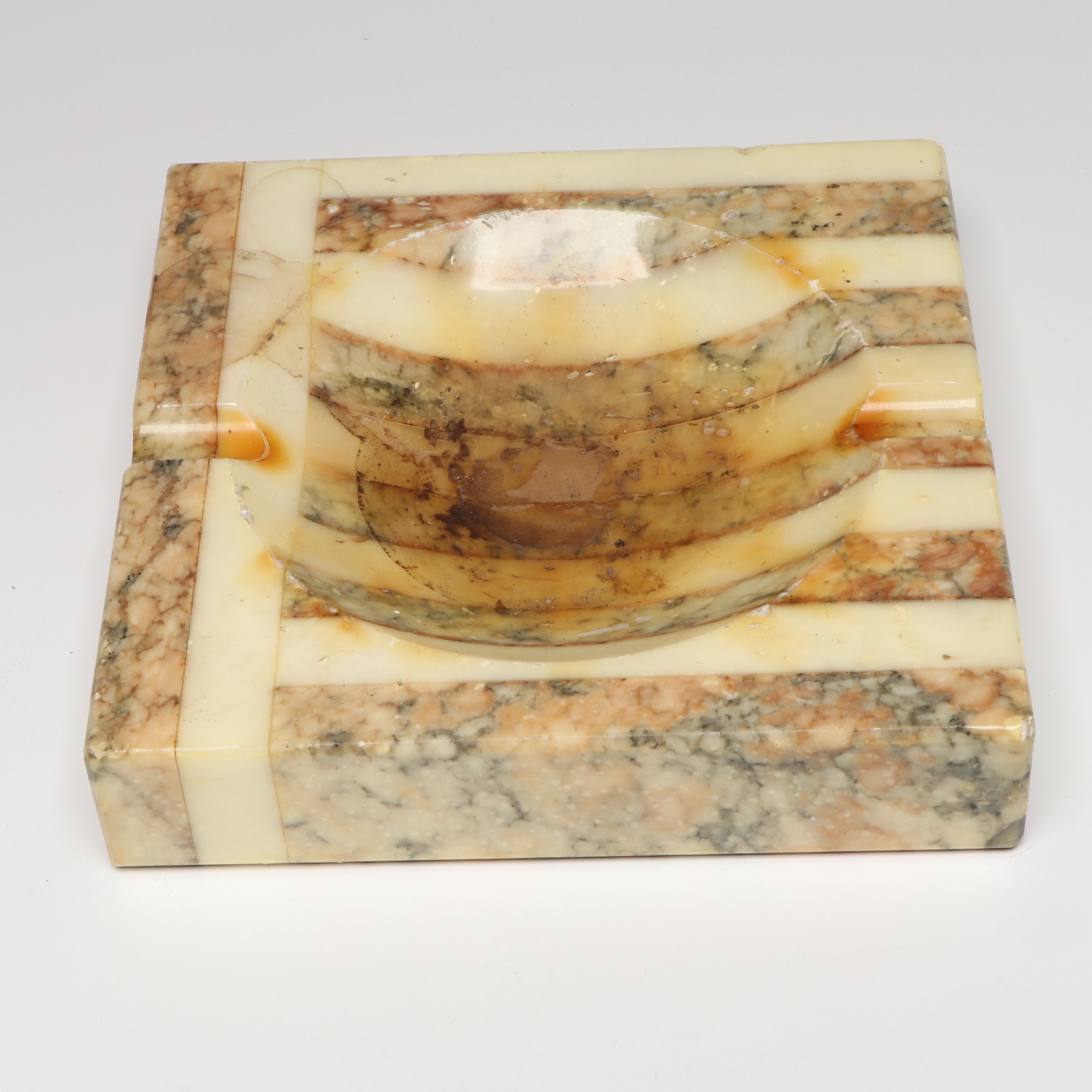 Vintage Italian Alabaster Ashtrays
