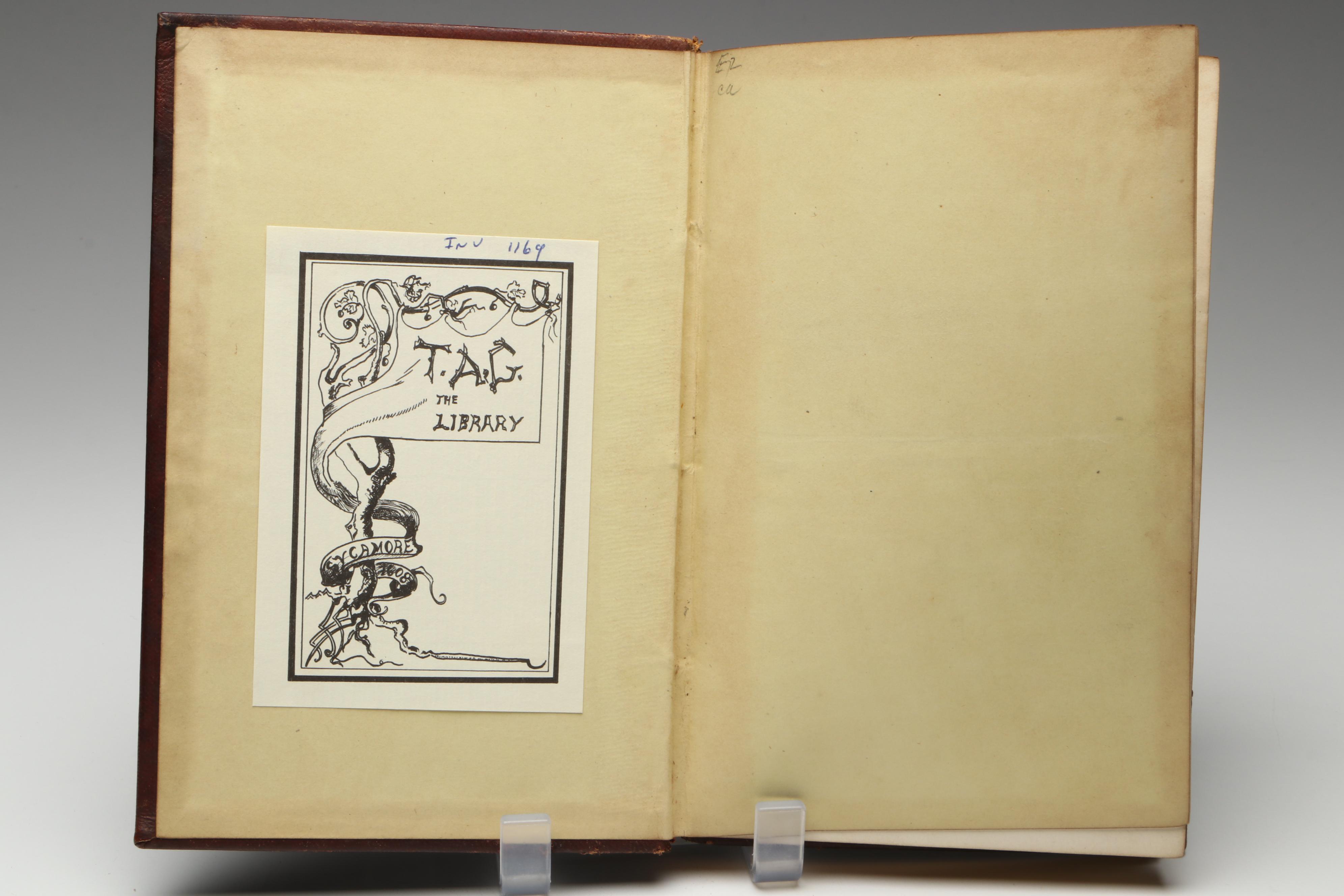 Victorian Embossed Leather Autograph Book, Mid-19th Century