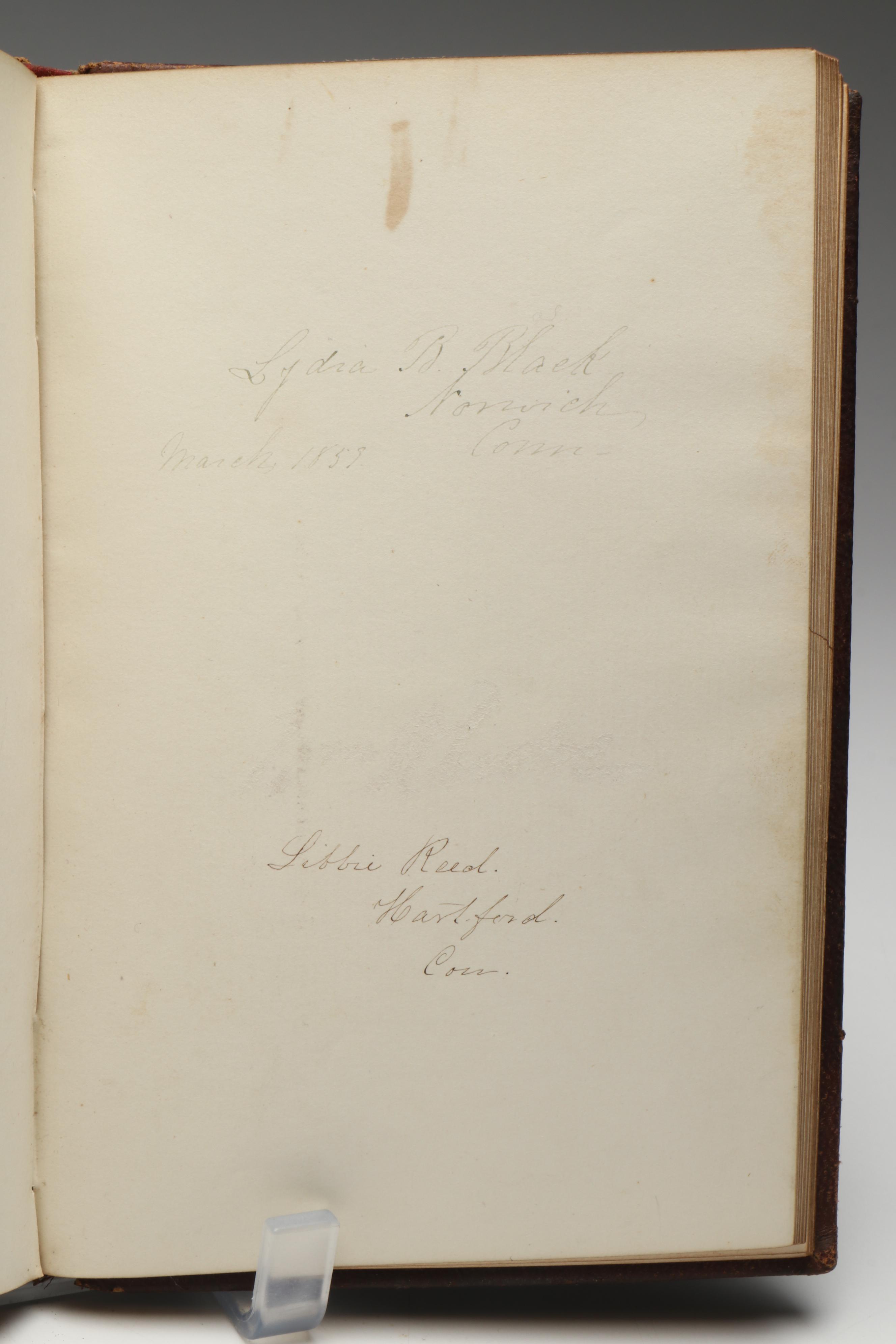 Victorian Embossed Leather Autograph Book, Mid-19th Century