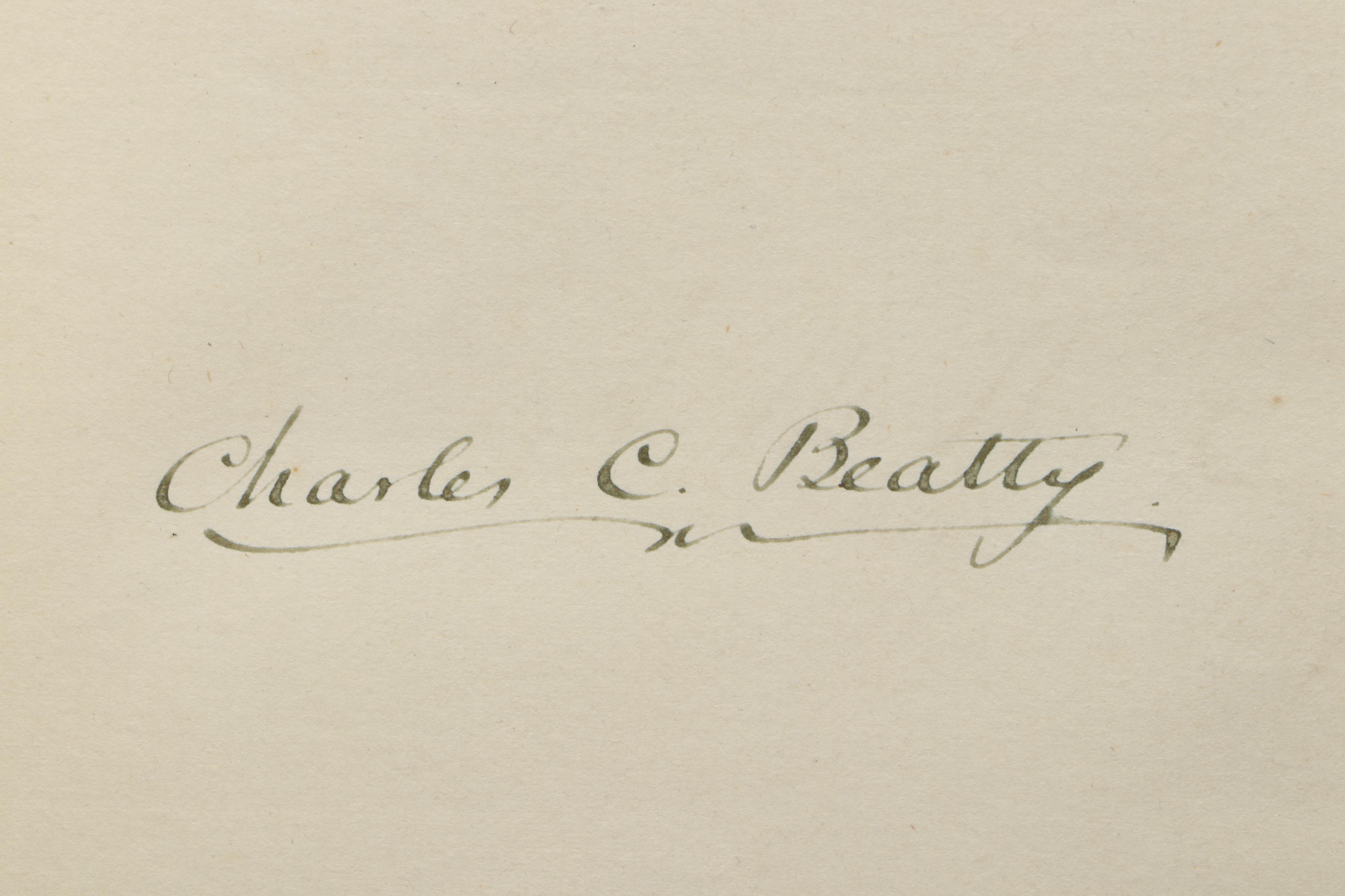 Victorian Embossed Leather Autograph Book, Mid-19th Century