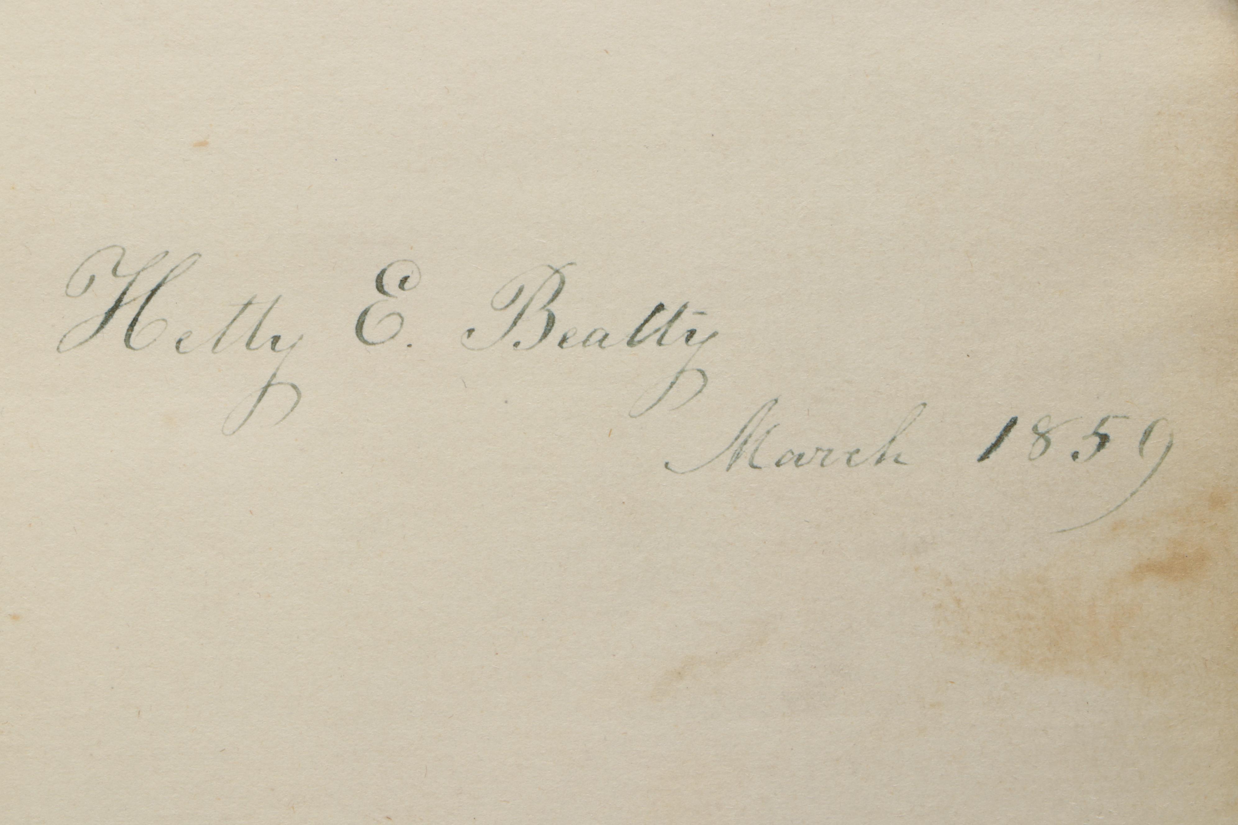 Victorian Embossed Leather Autograph Book, Mid-19th Century