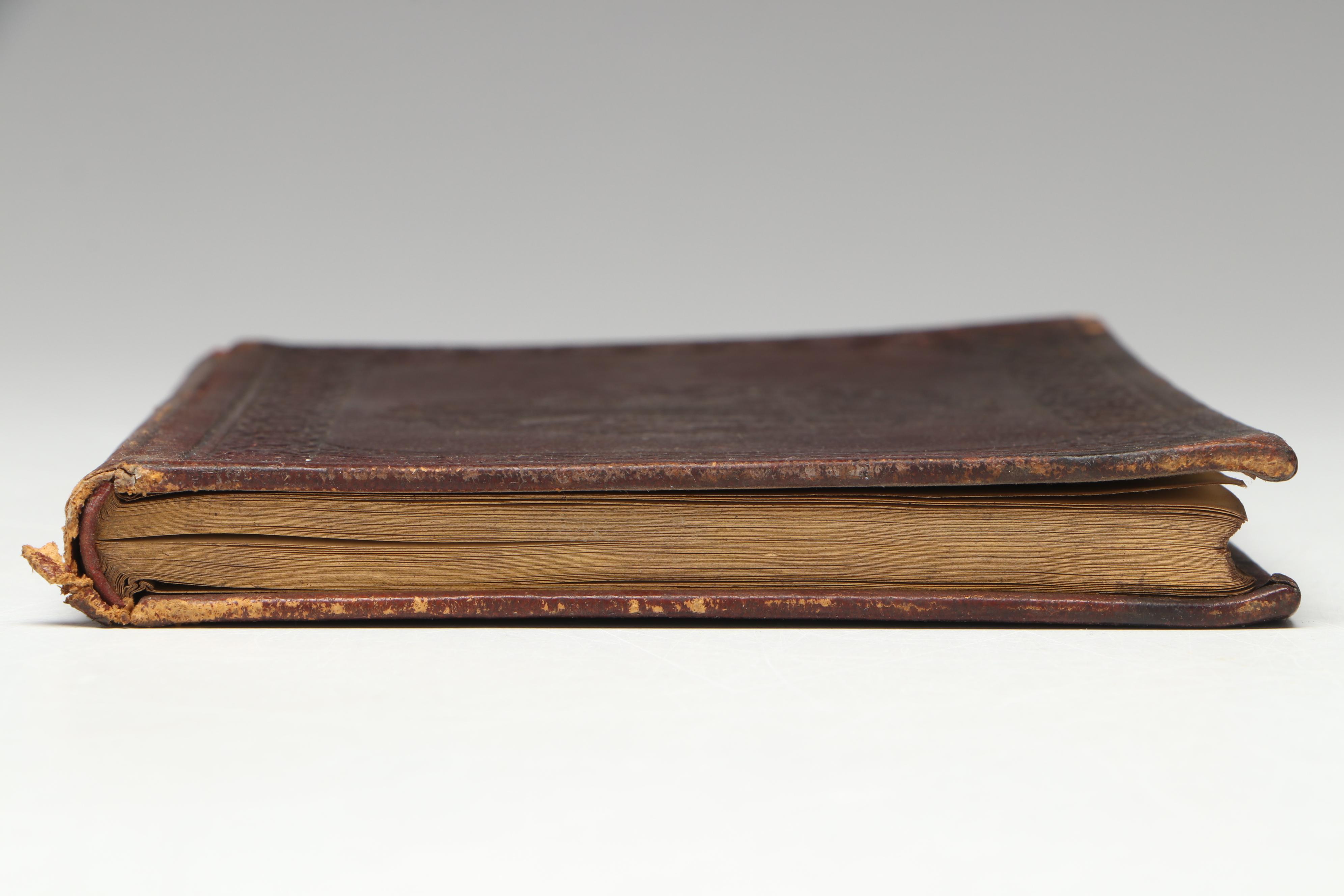 Victorian Embossed Leather Autograph Book, Mid-19th Century