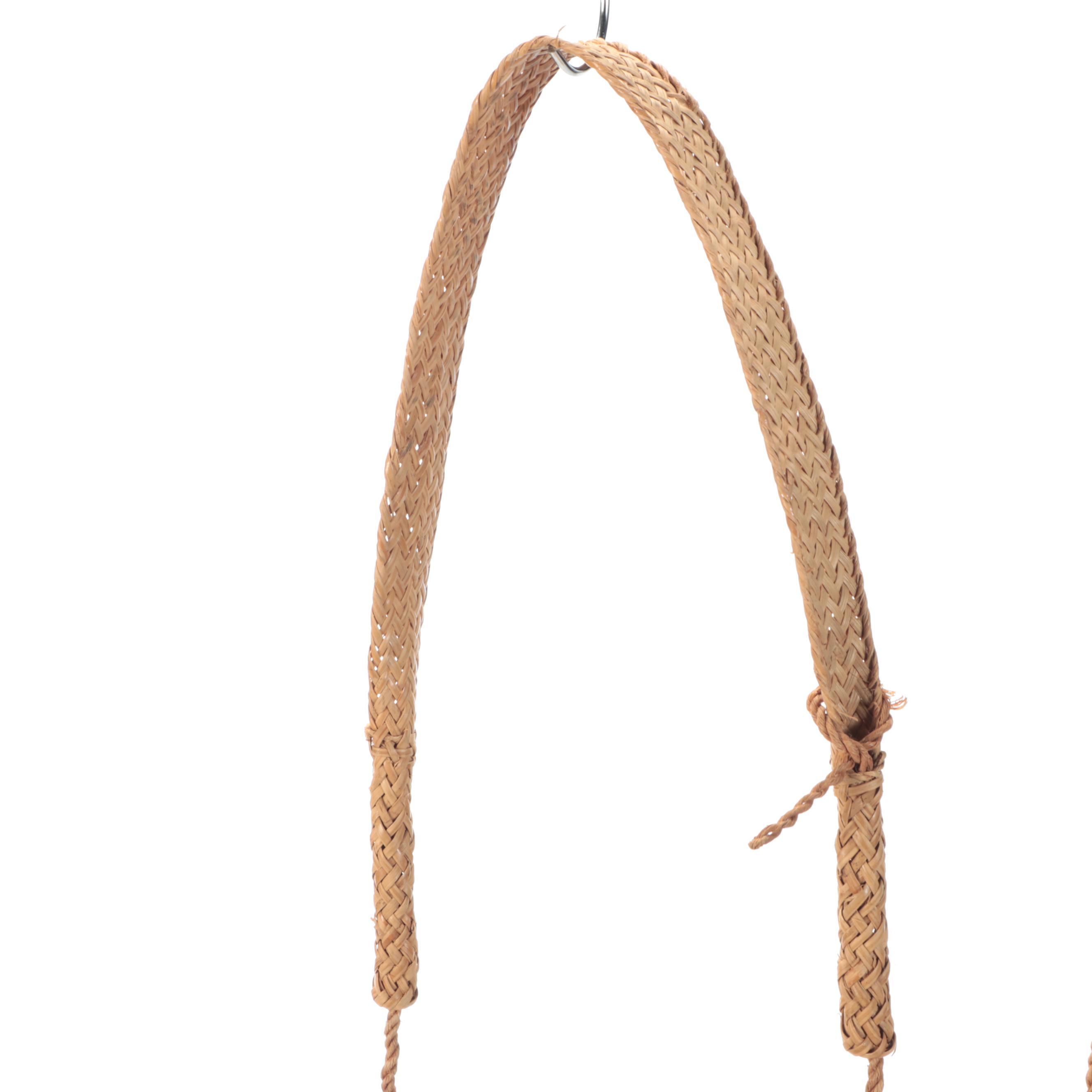 Myanmar Bamboo Fiber Backpack with Tumpline and Other Utilitarian Basketry