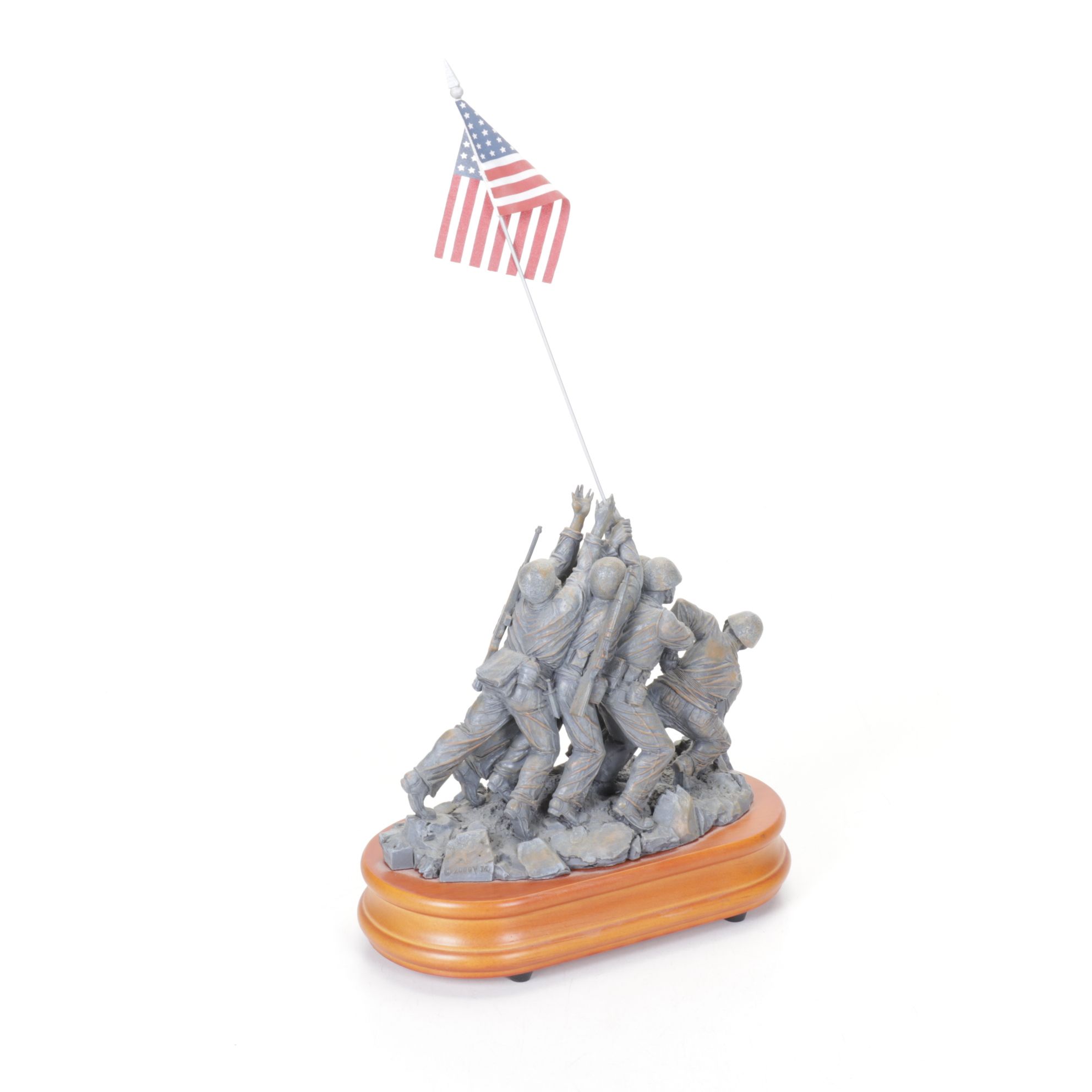 "Raising the Flag on Iwo Jima" Musical Figure & Michael Ricker Pewter Figurines