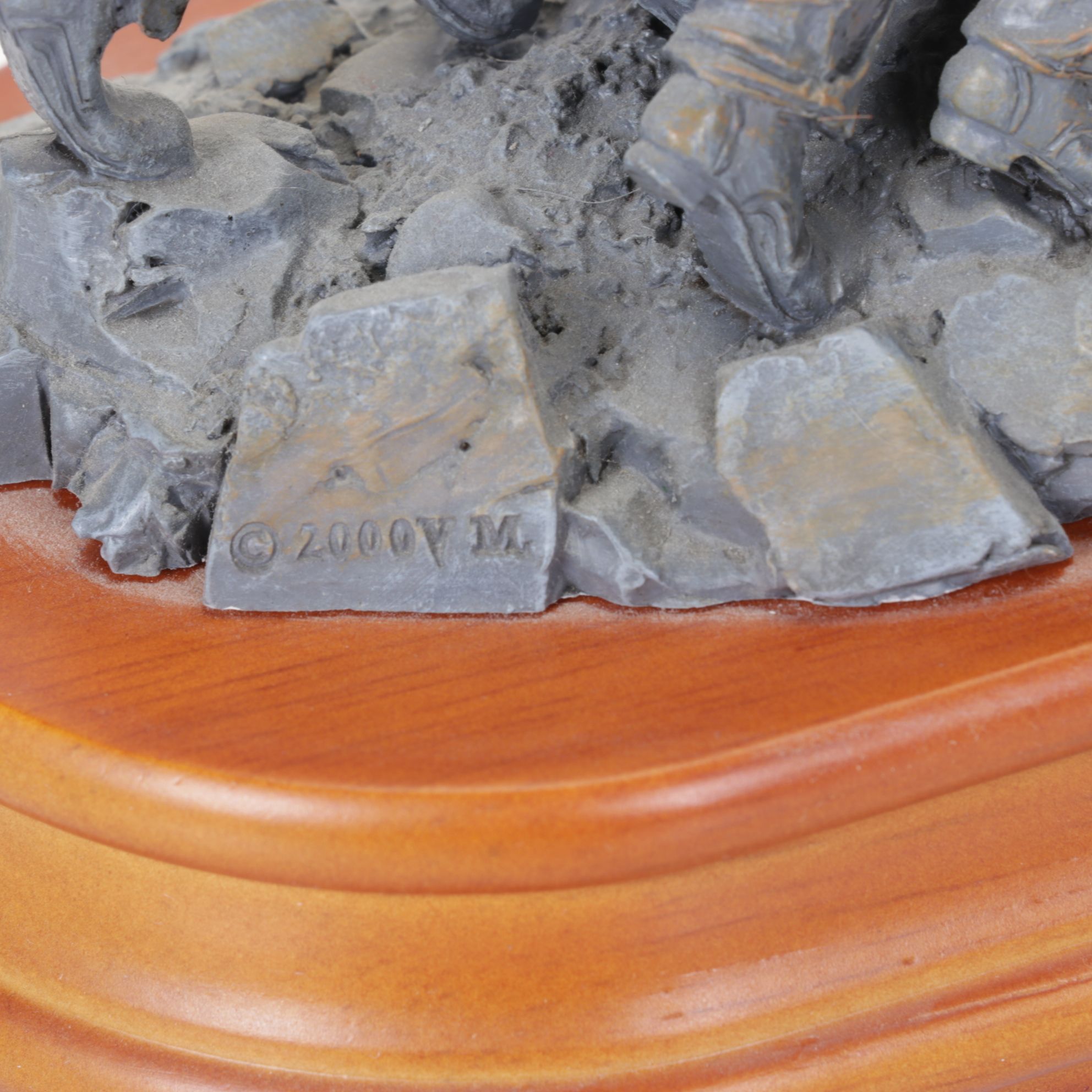 "Raising the Flag on Iwo Jima" Musical Figure & Michael Ricker Pewter Figurines