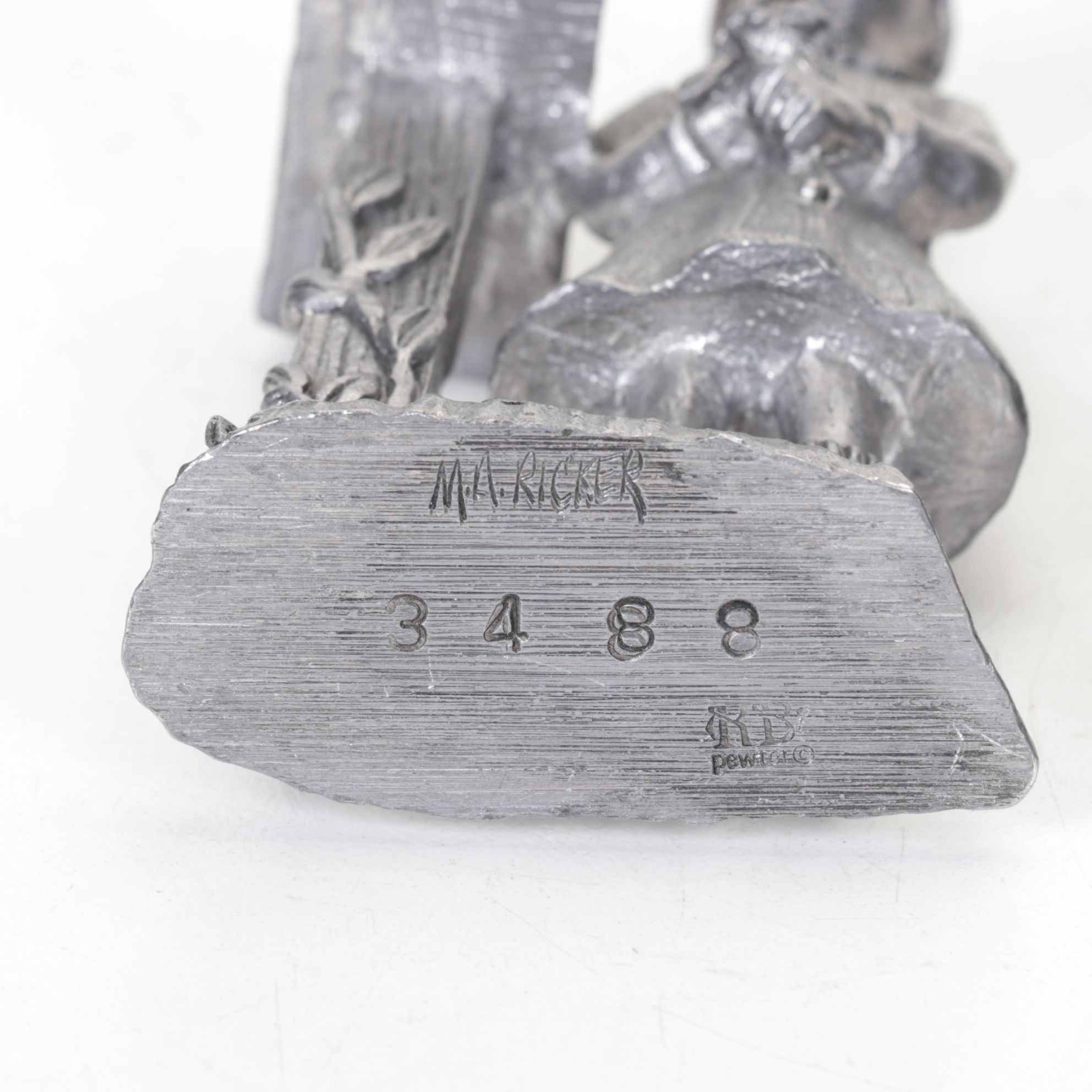 "Raising the Flag on Iwo Jima" Musical Figure & Michael Ricker Pewter Figurines