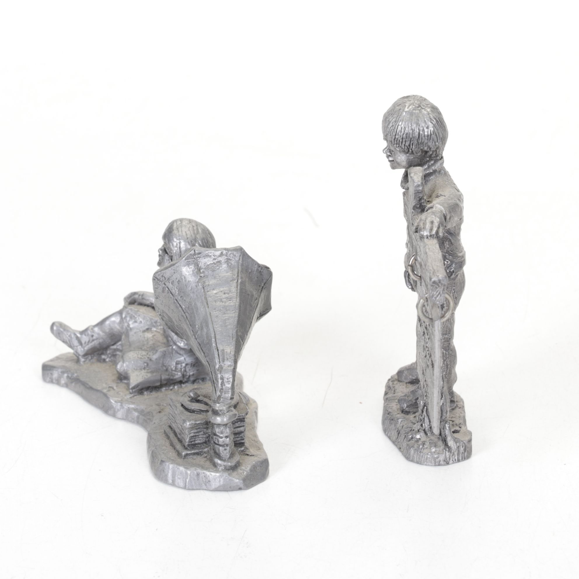 "Raising the Flag on Iwo Jima" Musical Figure & Michael Ricker Pewter Figurines