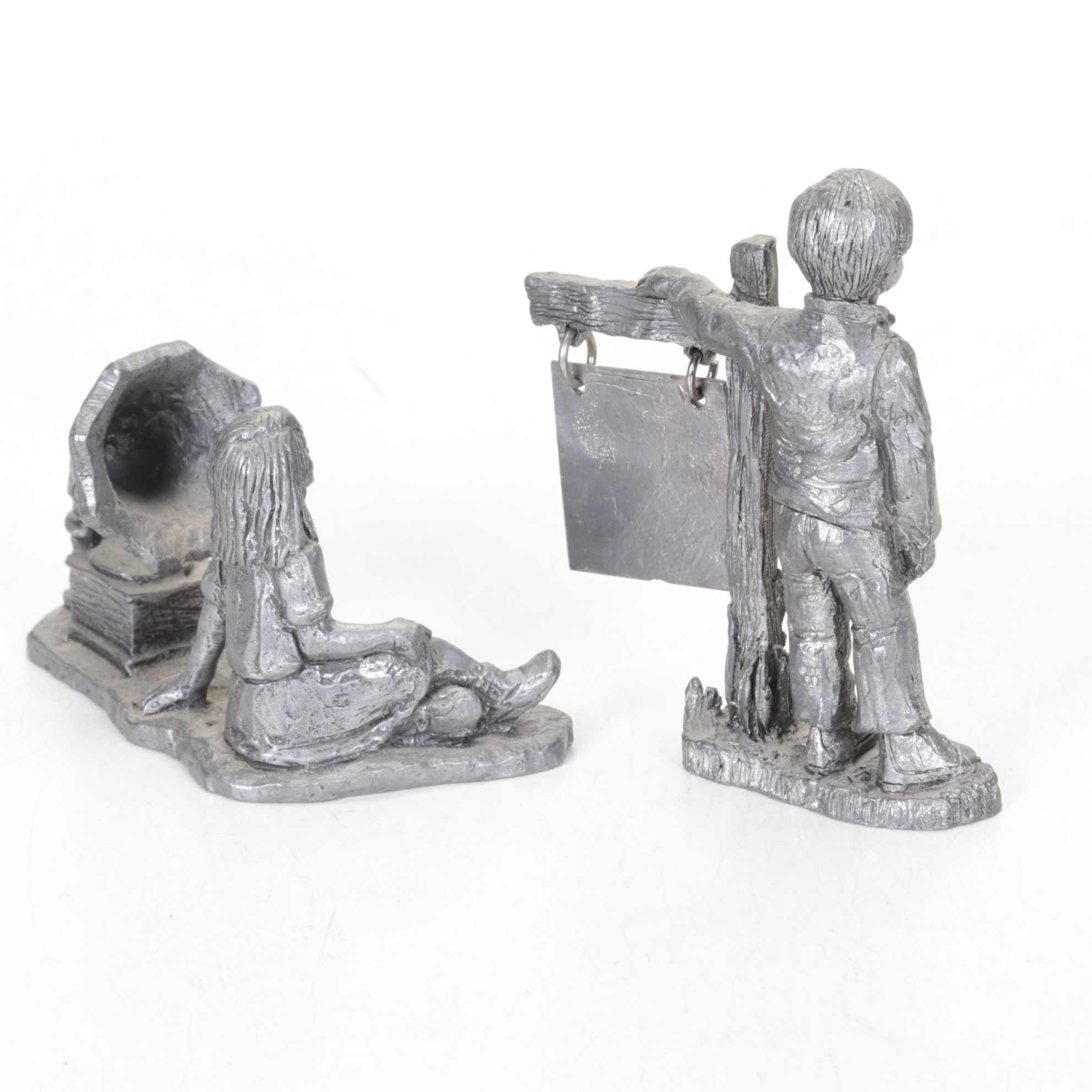 "Raising the Flag on Iwo Jima" Musical Figure & Michael Ricker Pewter Figurines