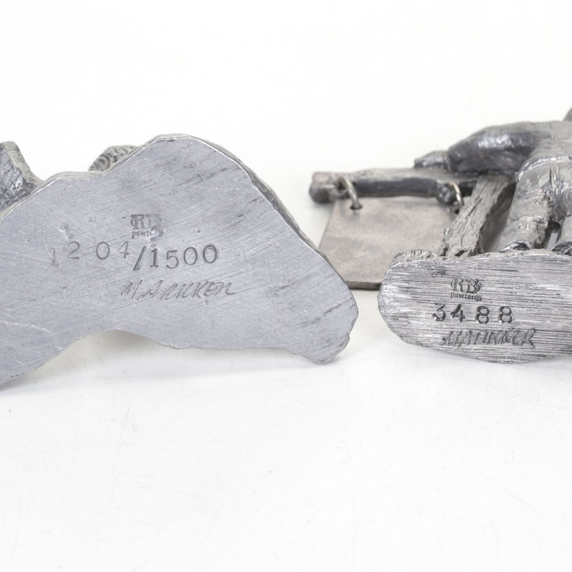 "Raising the Flag on Iwo Jima" Musical Figure & Michael Ricker Pewter Figurines