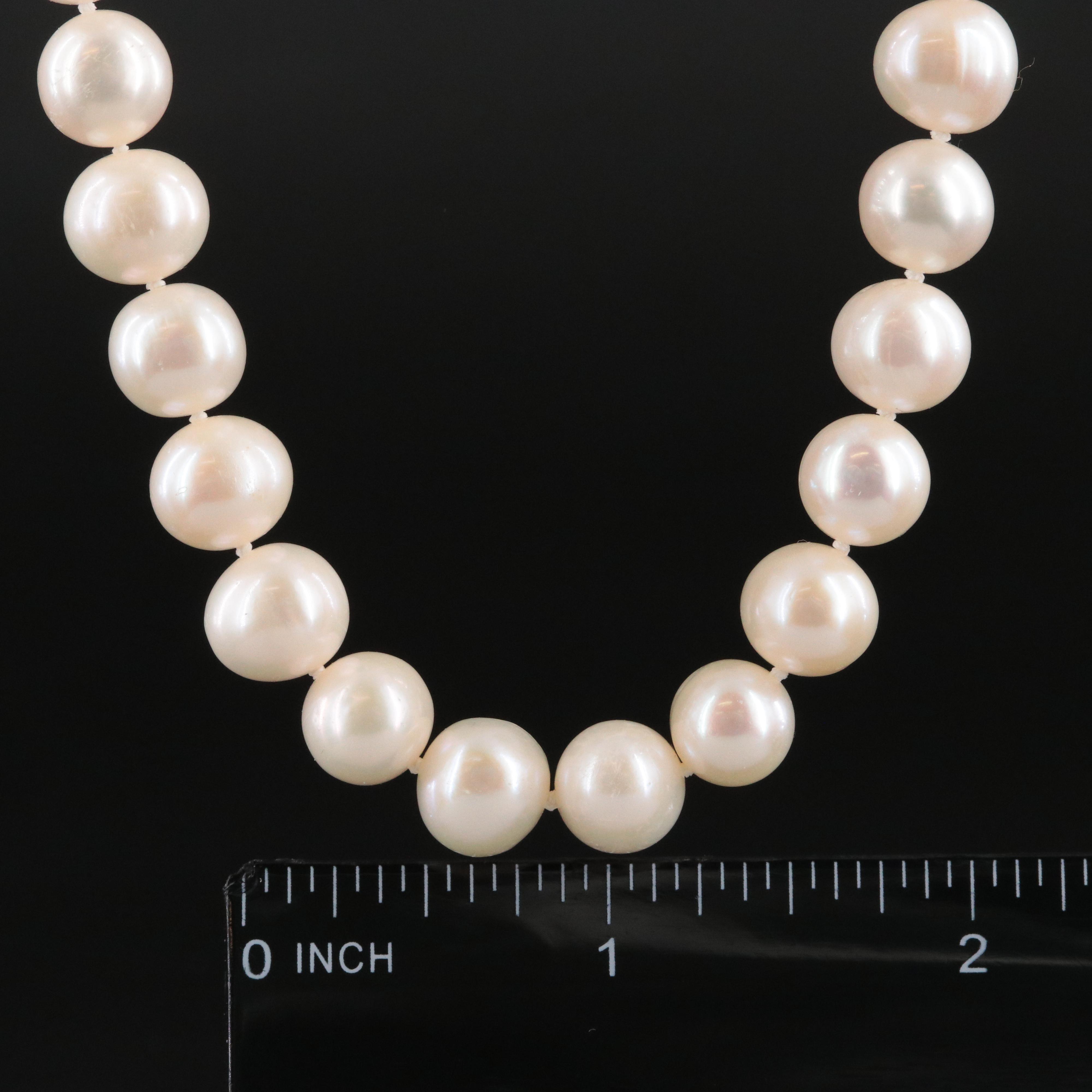 Pearl Necklace with 14K Clasp