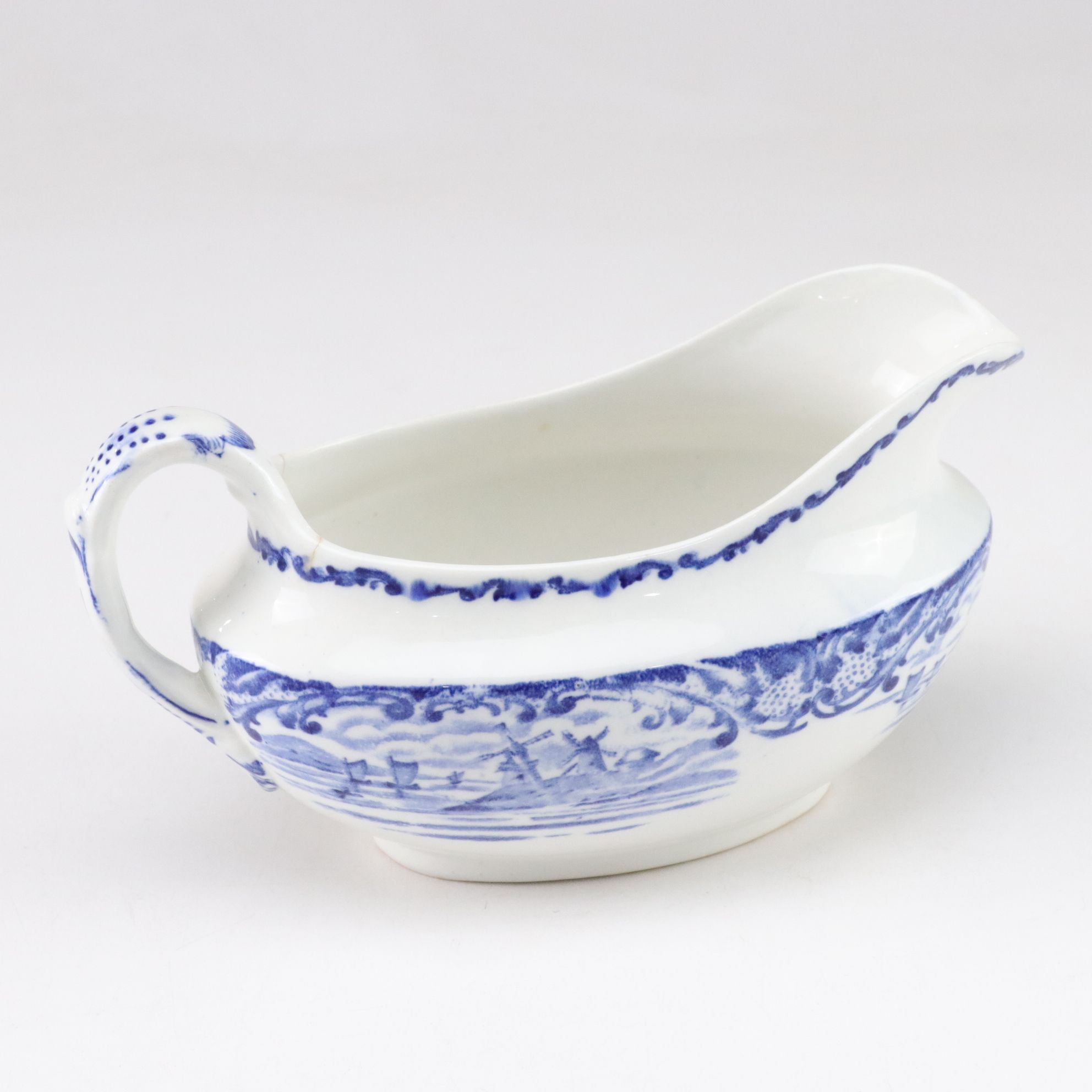 Wedgwood "Hague" Porcelain Covered Vegetable Dish and Gravy Boat