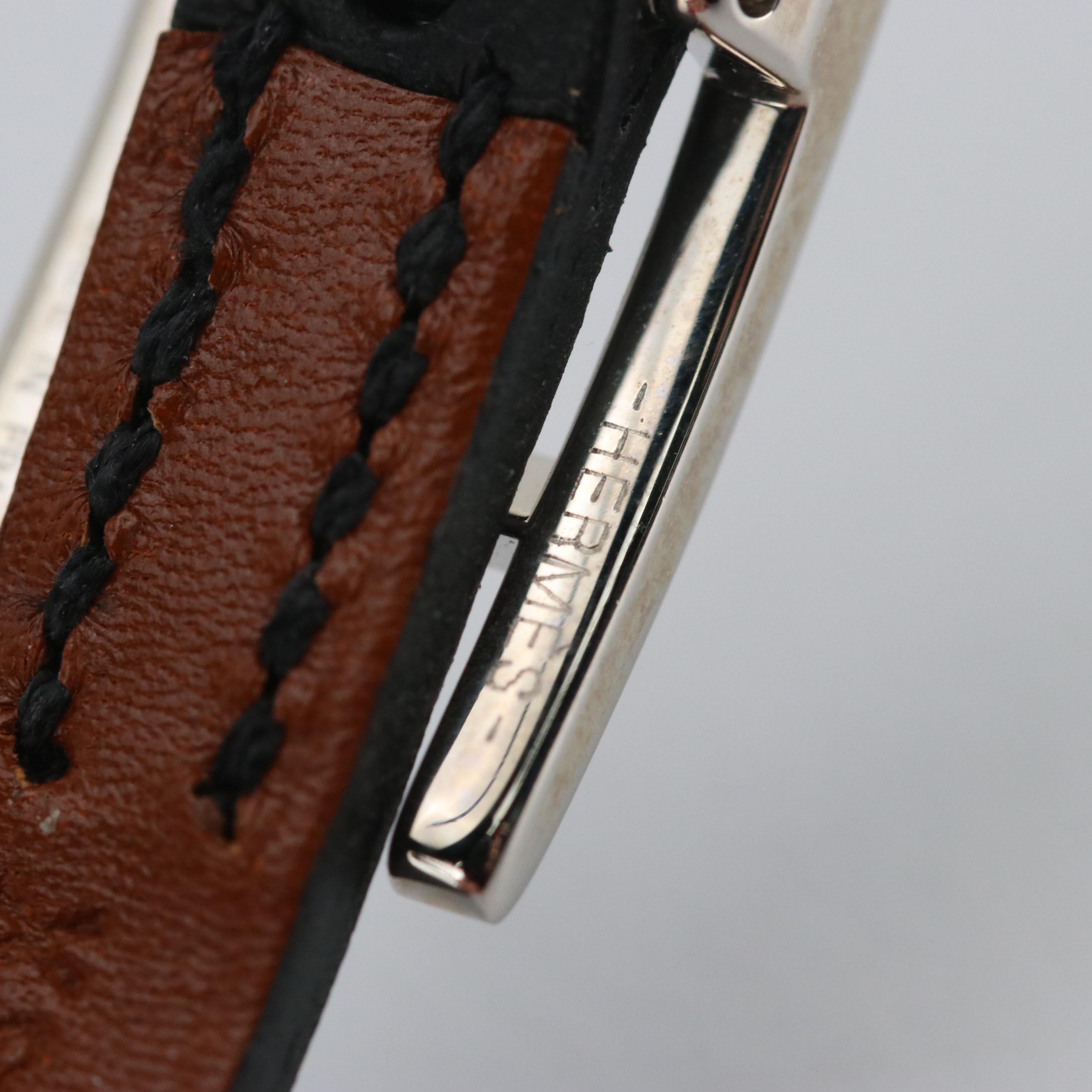 Hermès Leather Behapi Double Tour Bracelet in Box