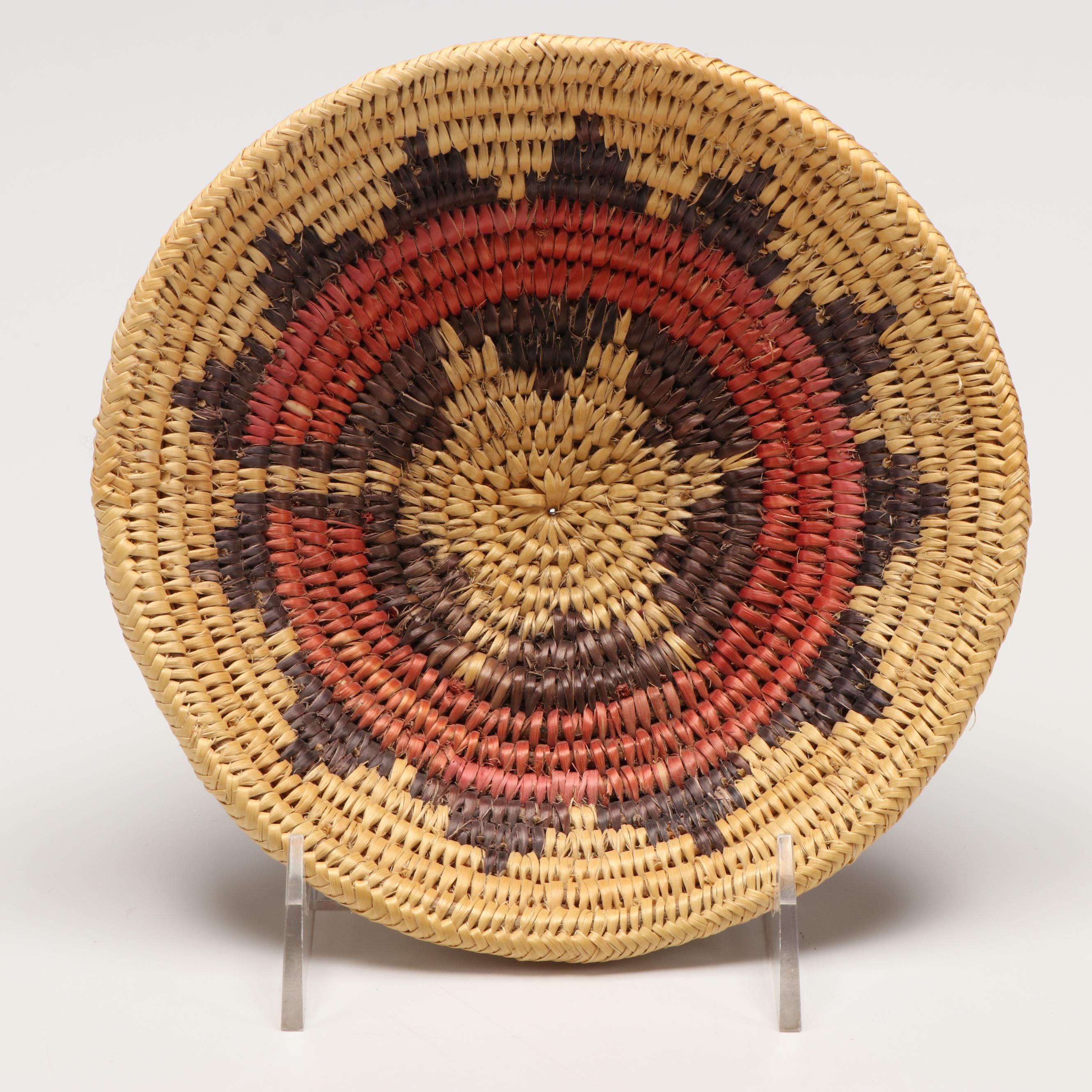 Diné (Navajo) Sumac Wedding Basket and Other Woven Vessel