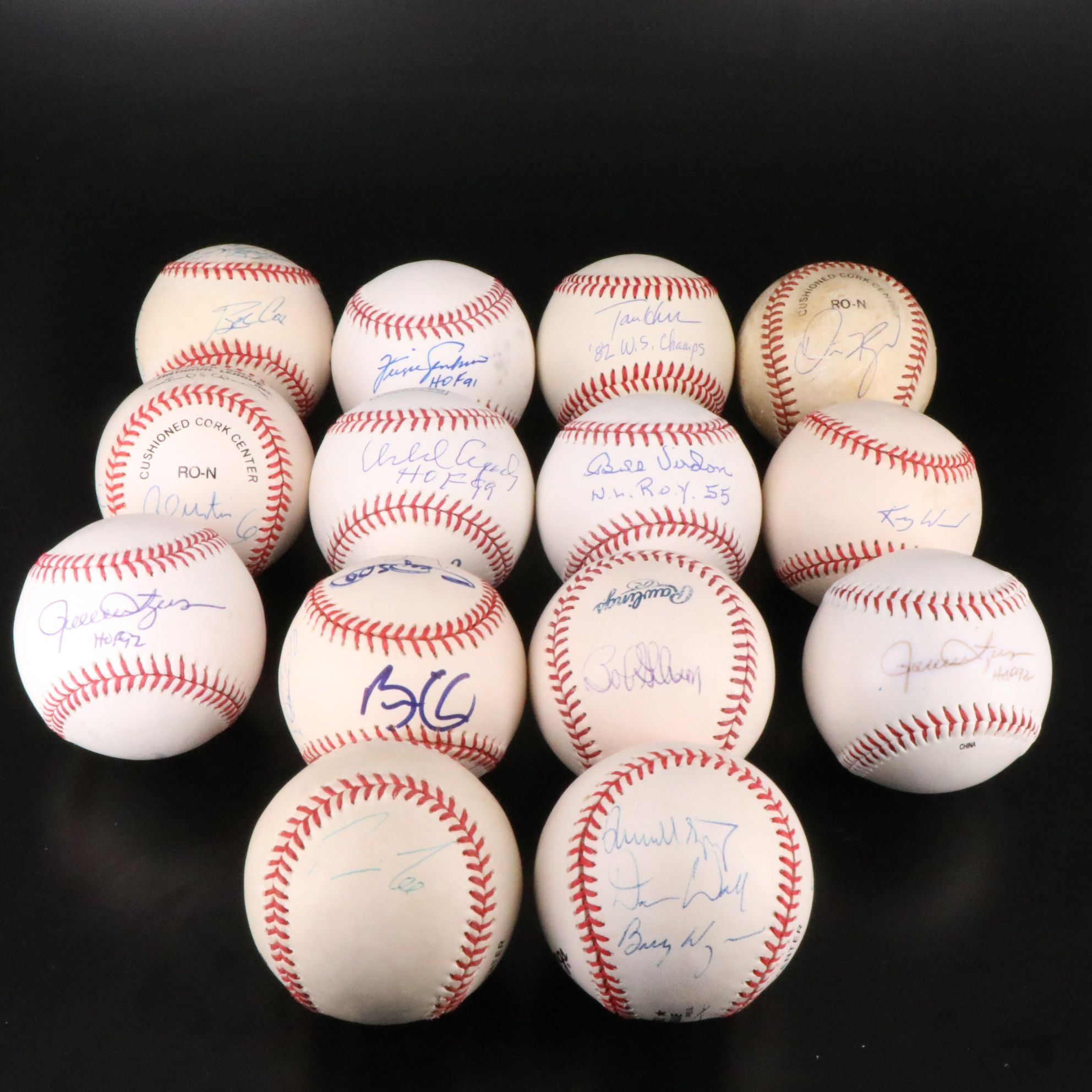 Rollie Fingers, Bob Gibson, Chipper Jones, and More Signed Baseballs