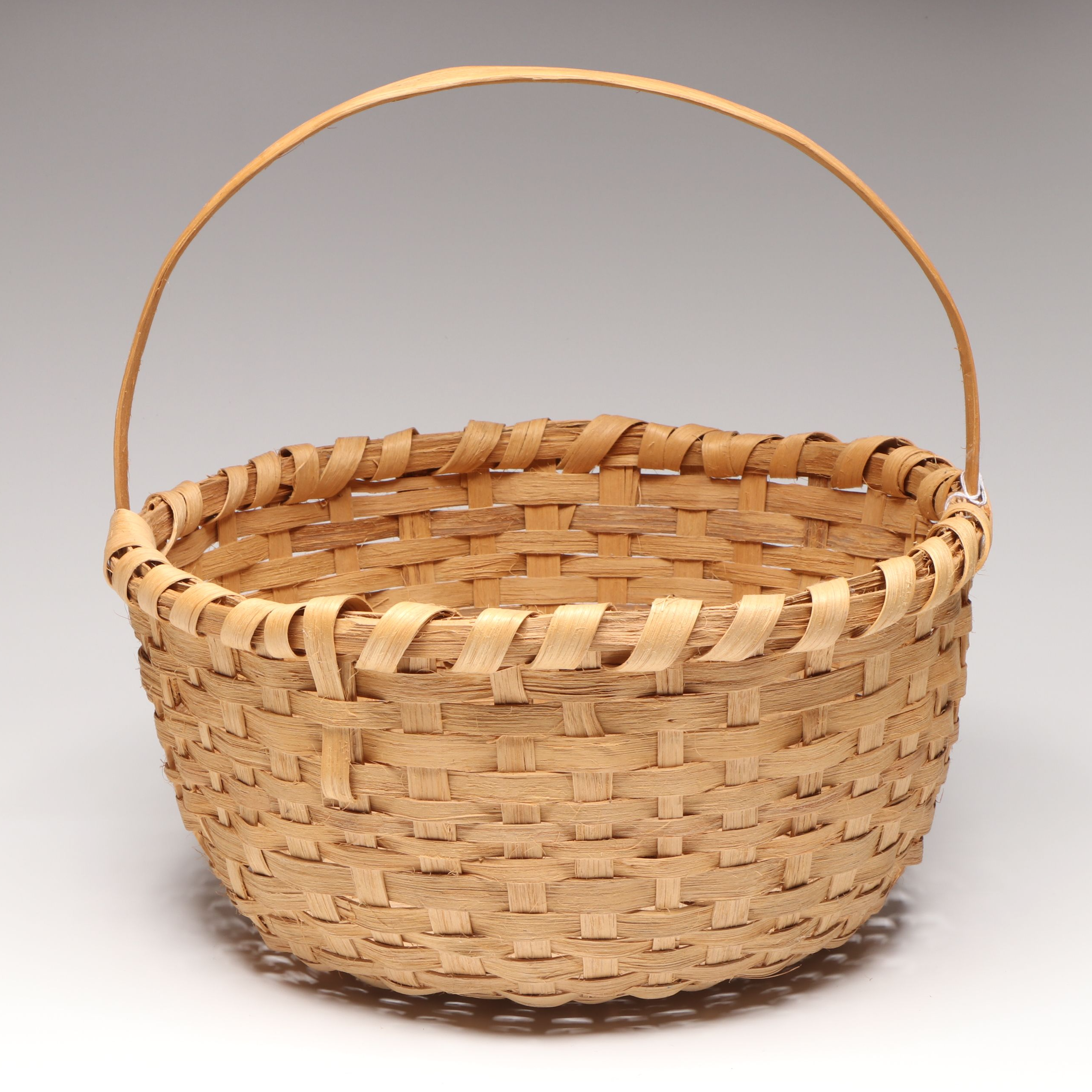 Edward Harris Jr. White Oak Fiber Chicken Feeding Basket and Other Mail Vessel