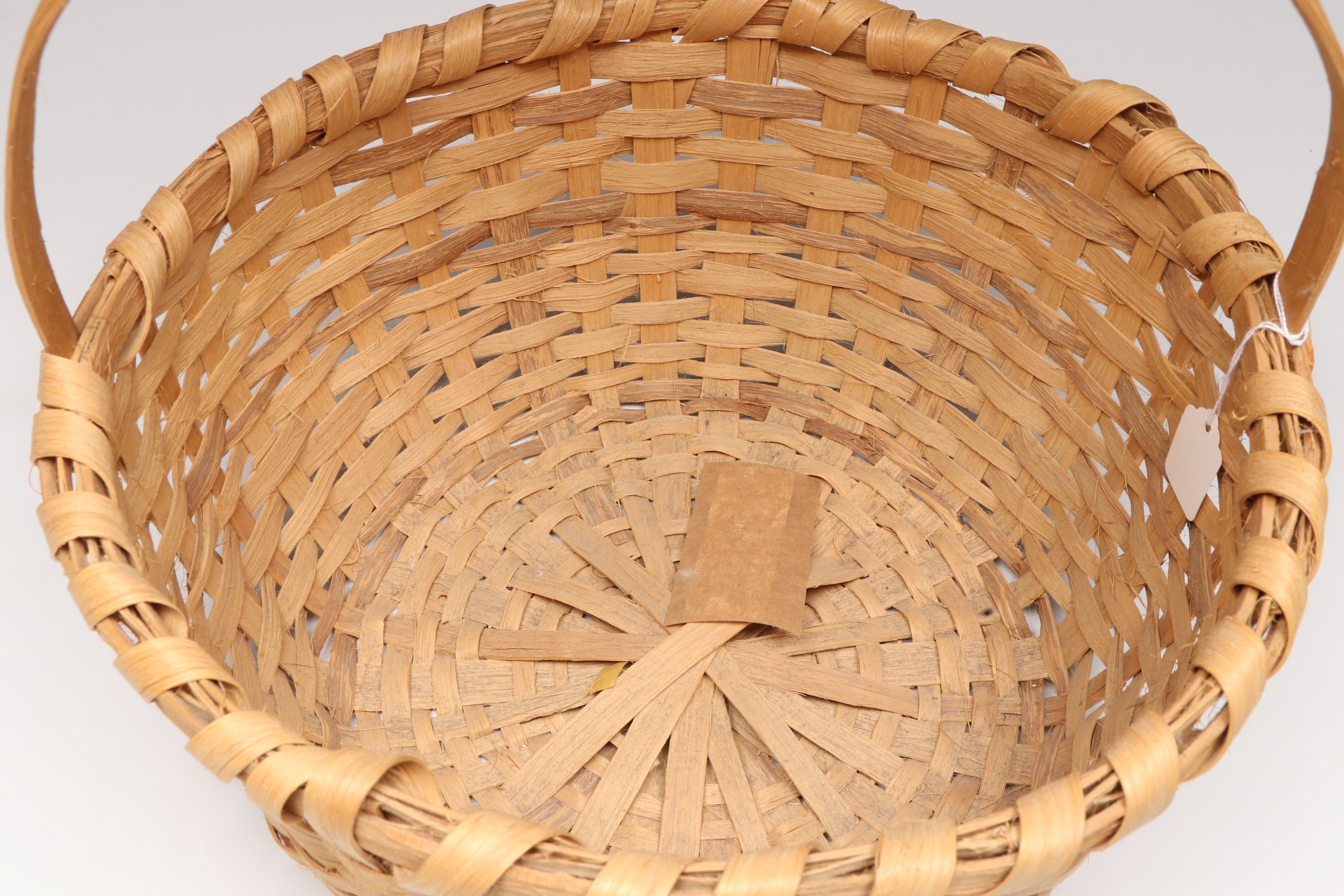 Edward Harris Jr. White Oak Fiber Chicken Feeding Basket and Other Mail Vessel