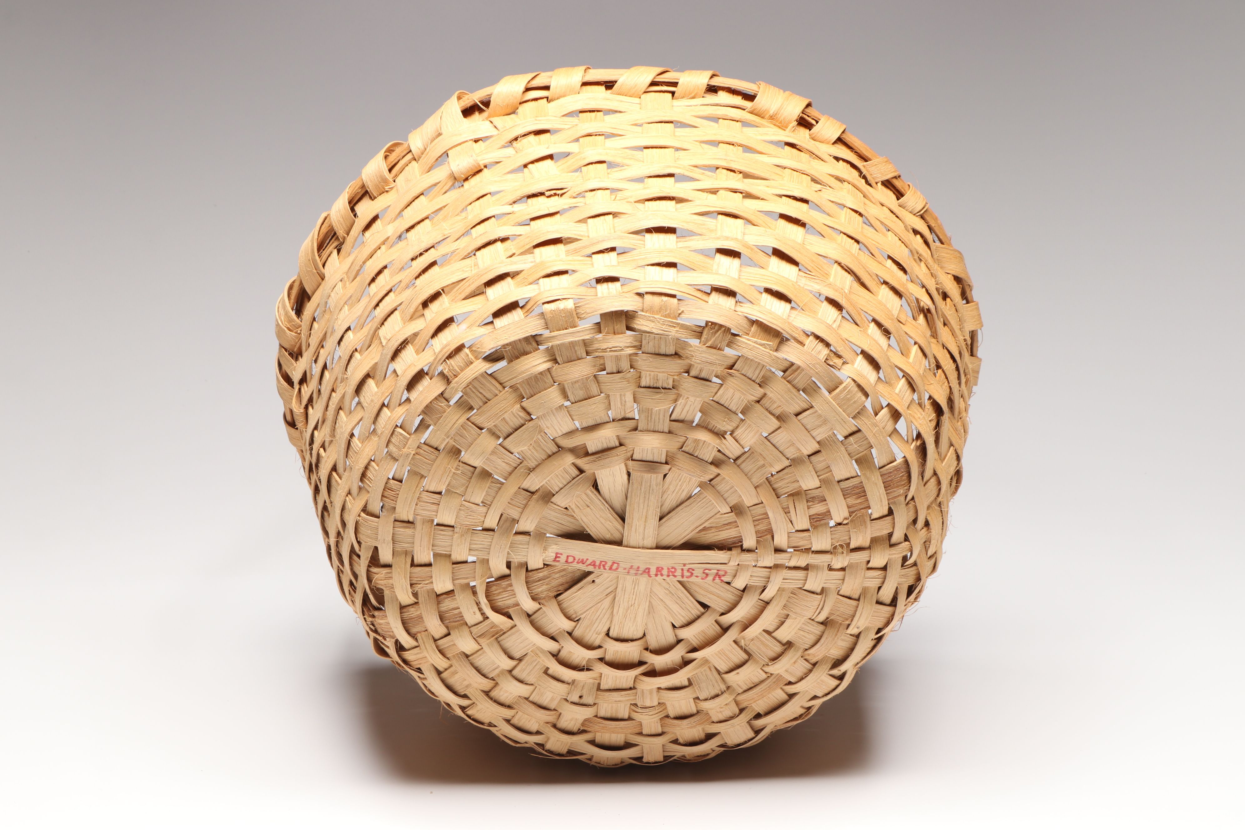 Edward Harris Jr. White Oak Fiber Chicken Feeding Basket and Other Mail Vessel