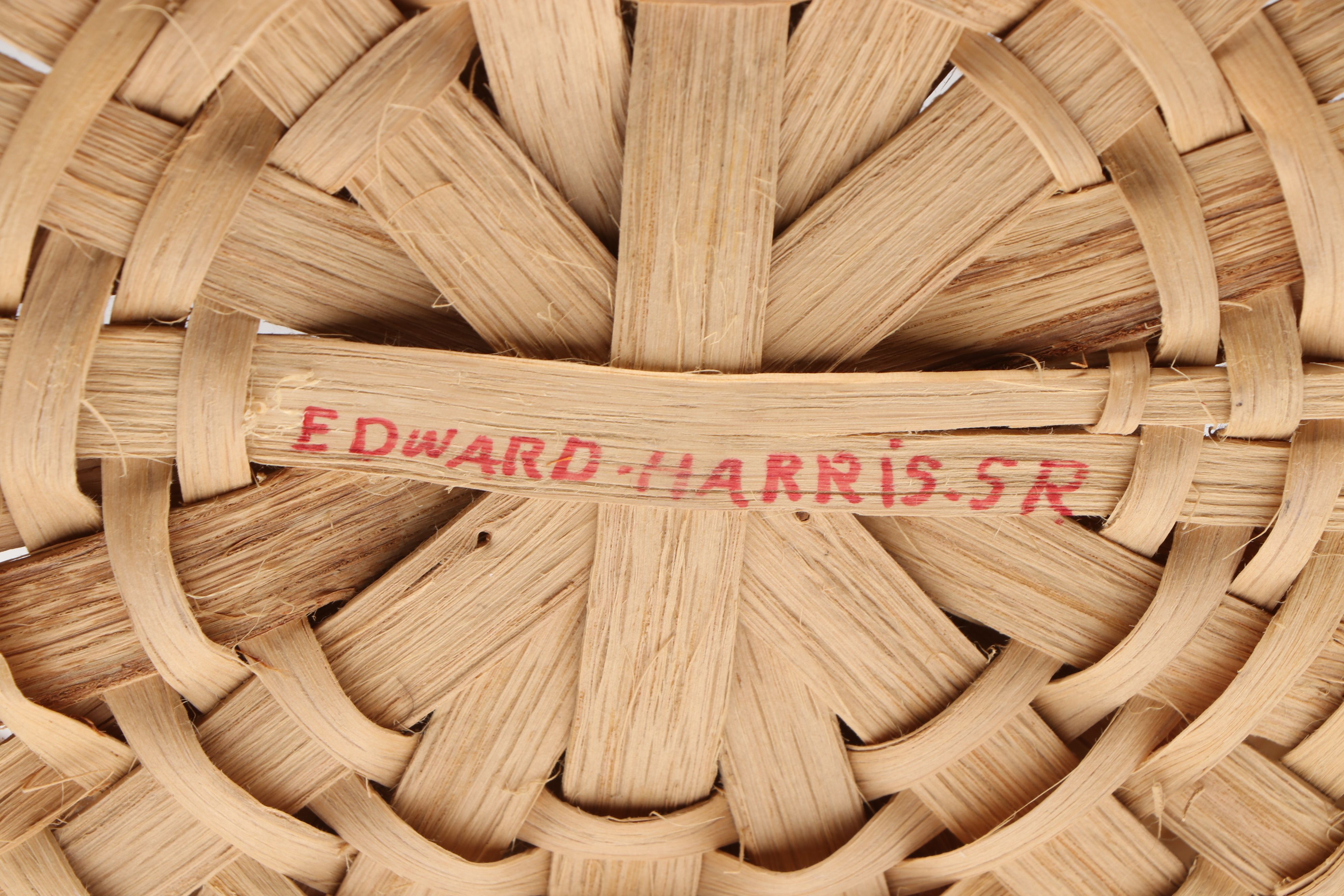 Edward Harris Jr. White Oak Fiber Chicken Feeding Basket and Other Mail Vessel