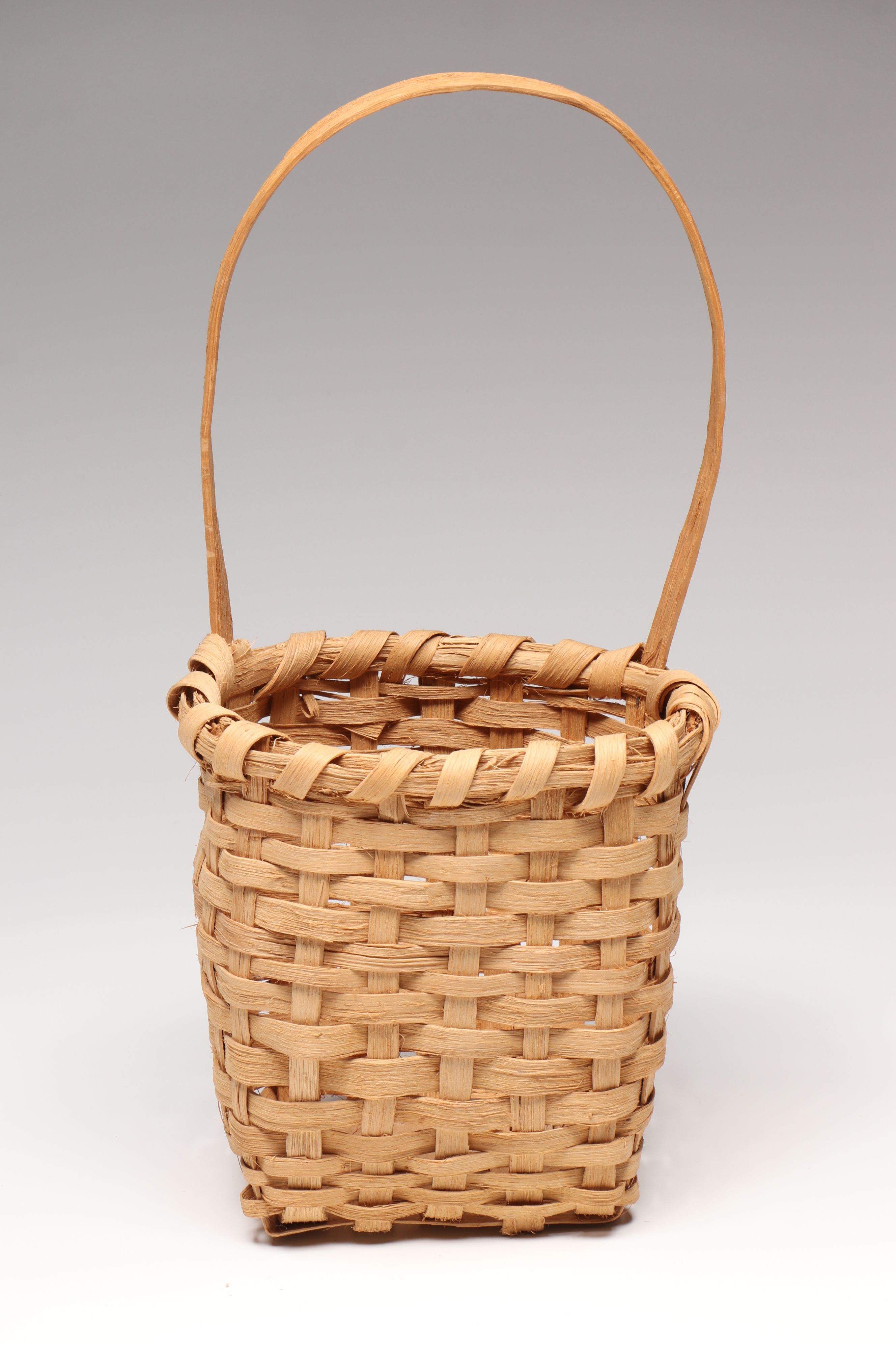 Edward Harris Jr. White Oak Fiber Chicken Feeding Basket and Other Mail Vessel