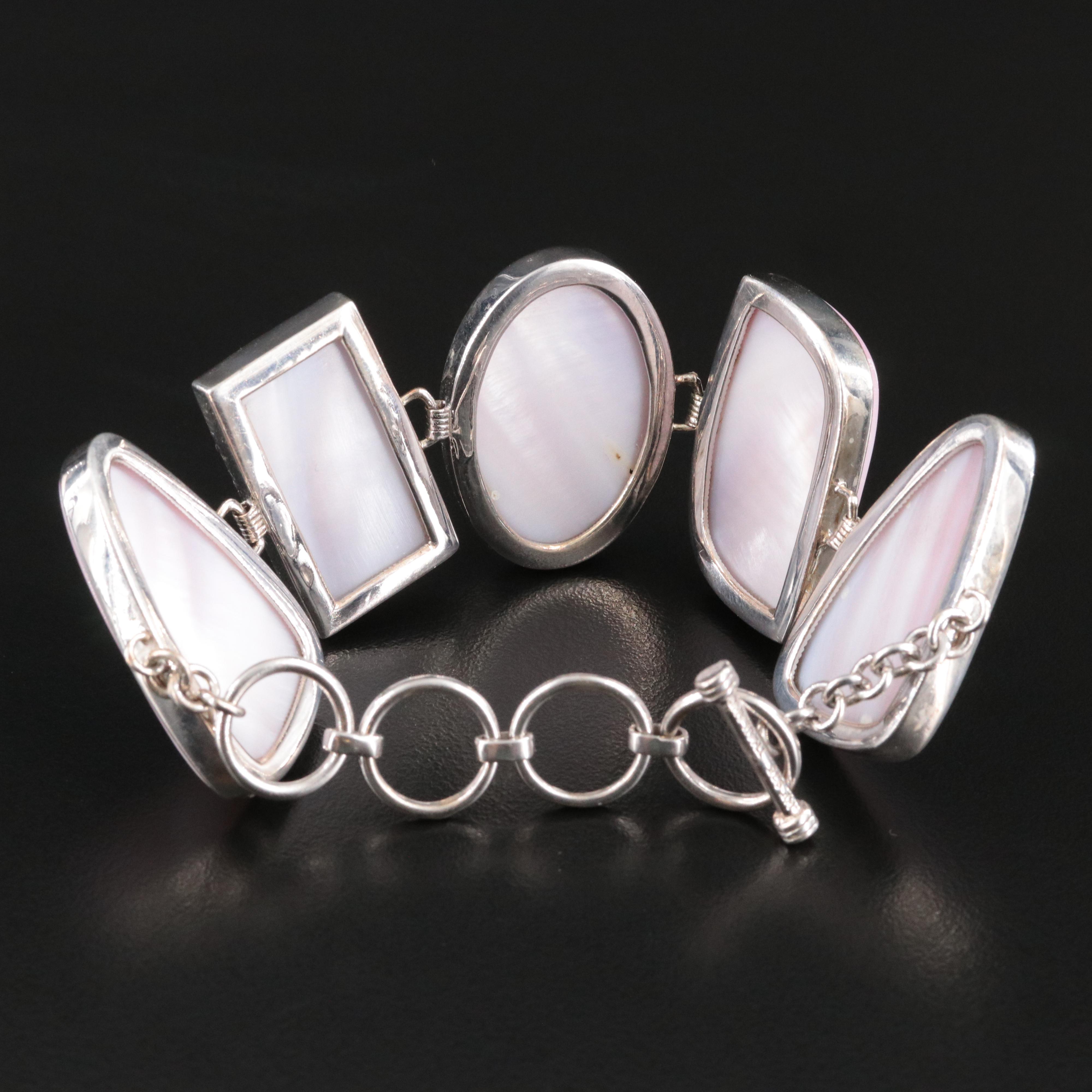 Sterling Mother-of-Pearl Bracelet