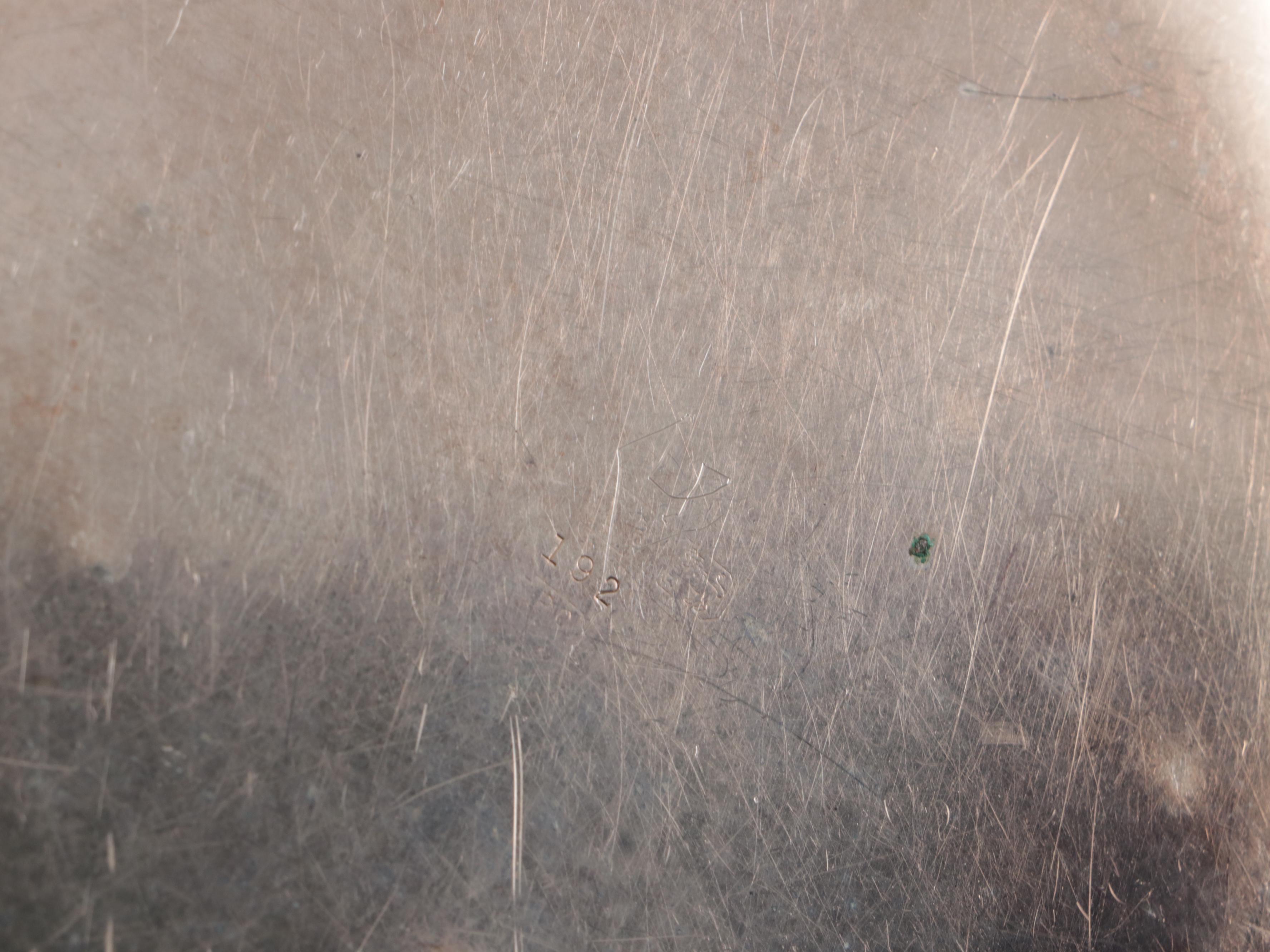 800 Silver Sugar Bowl, Etched Silver Plate Pitcher, and More Serveware