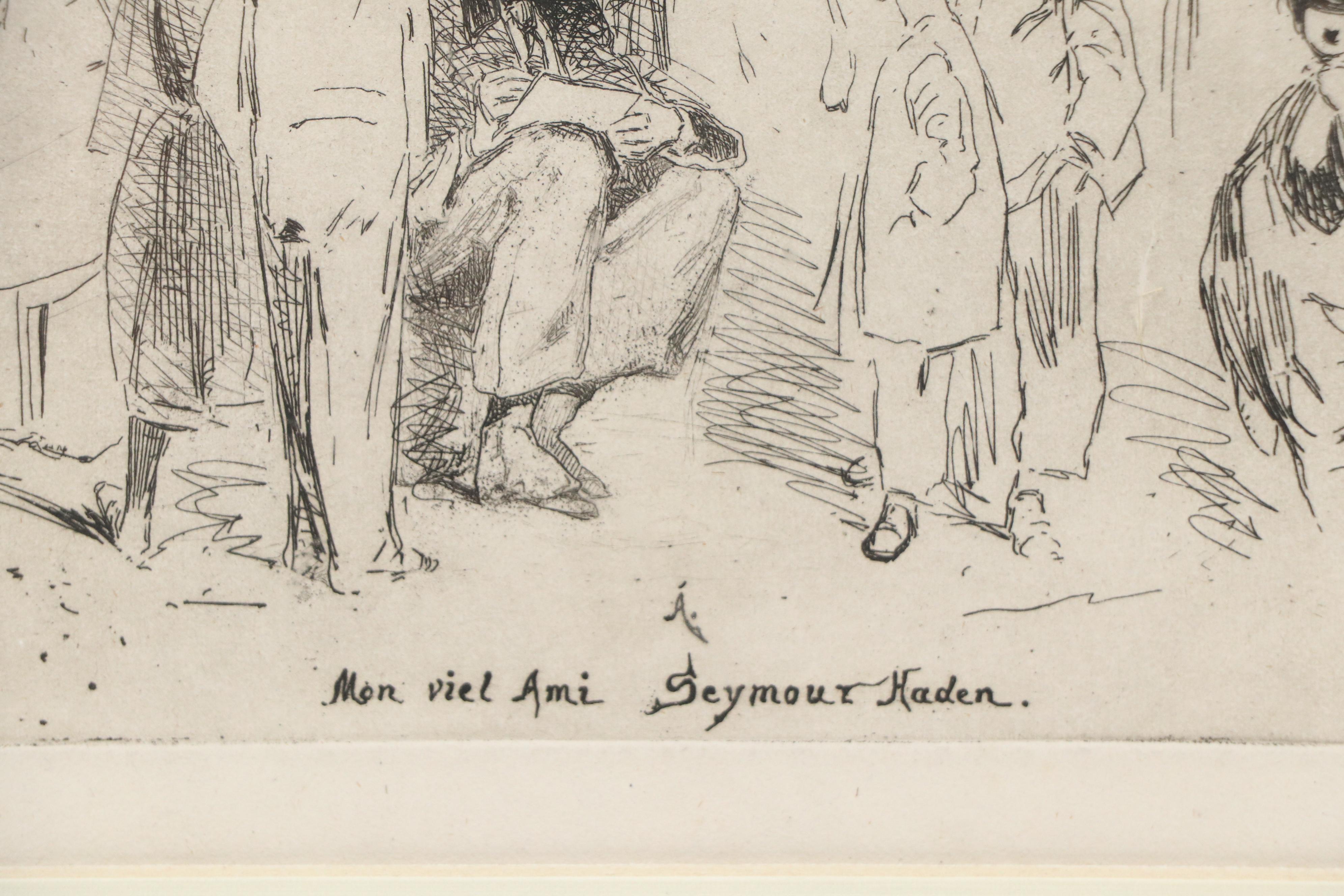 Etching After James Whistler from "Douze eau-fortes d'apres Nature," 1858